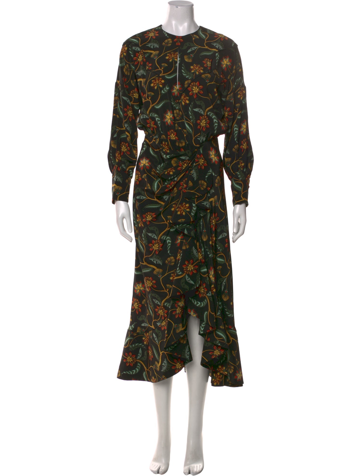 Johanna Ortiz Silk Midi Length Dress