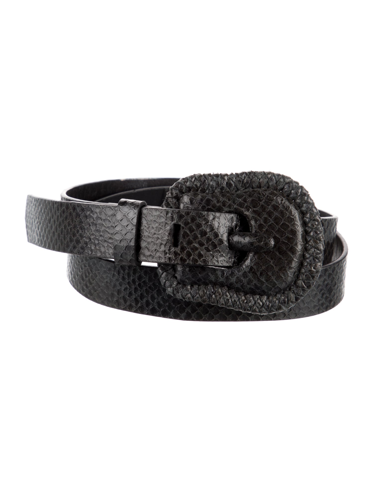Johanna Ortiz Embossed Leather Waist Belt