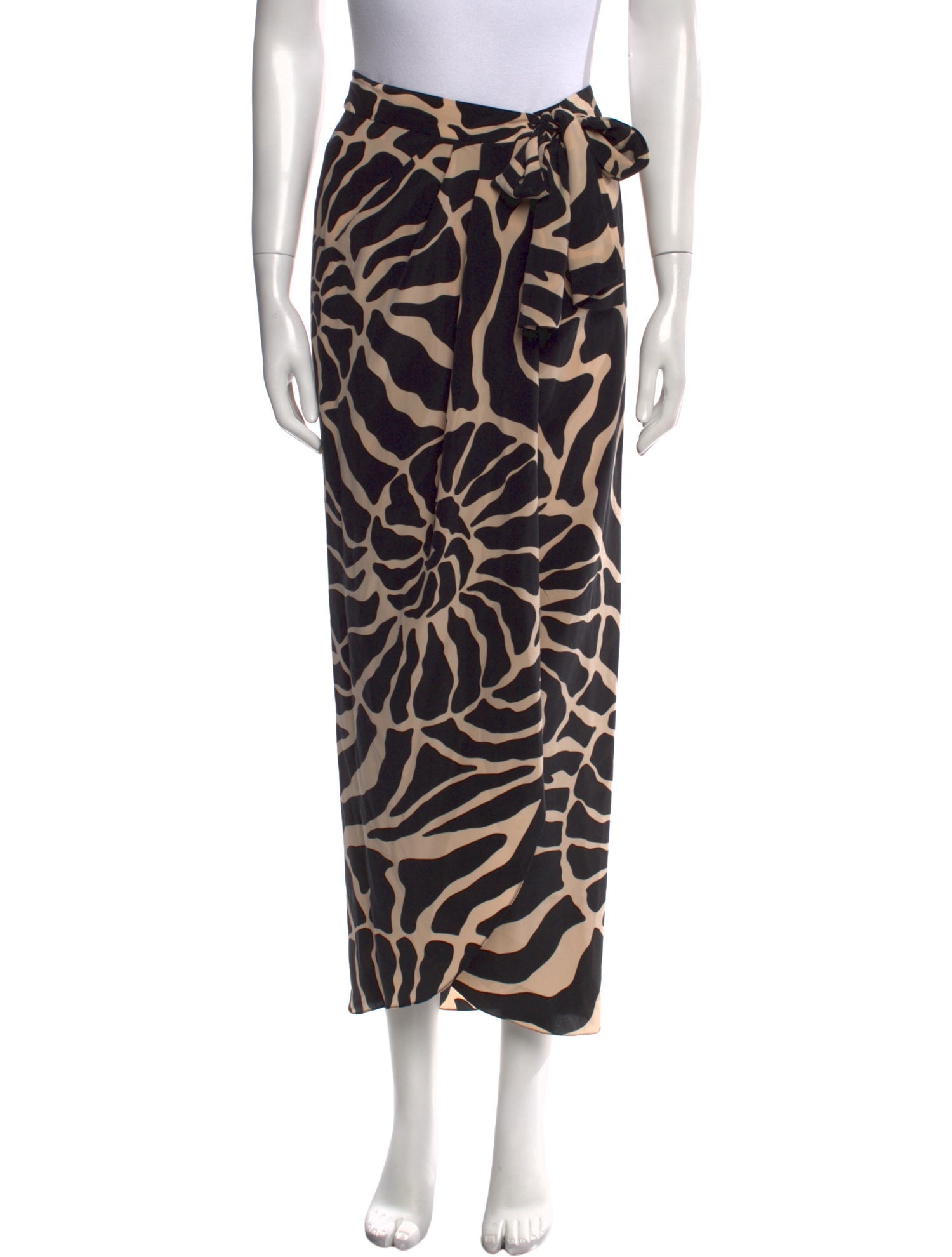 Johanna Ortiz Silk Midi Length Skirt