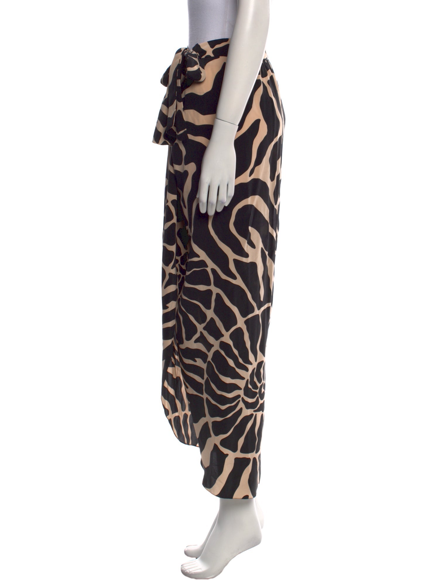 Johanna Ortiz Silk Midi Length Skirt