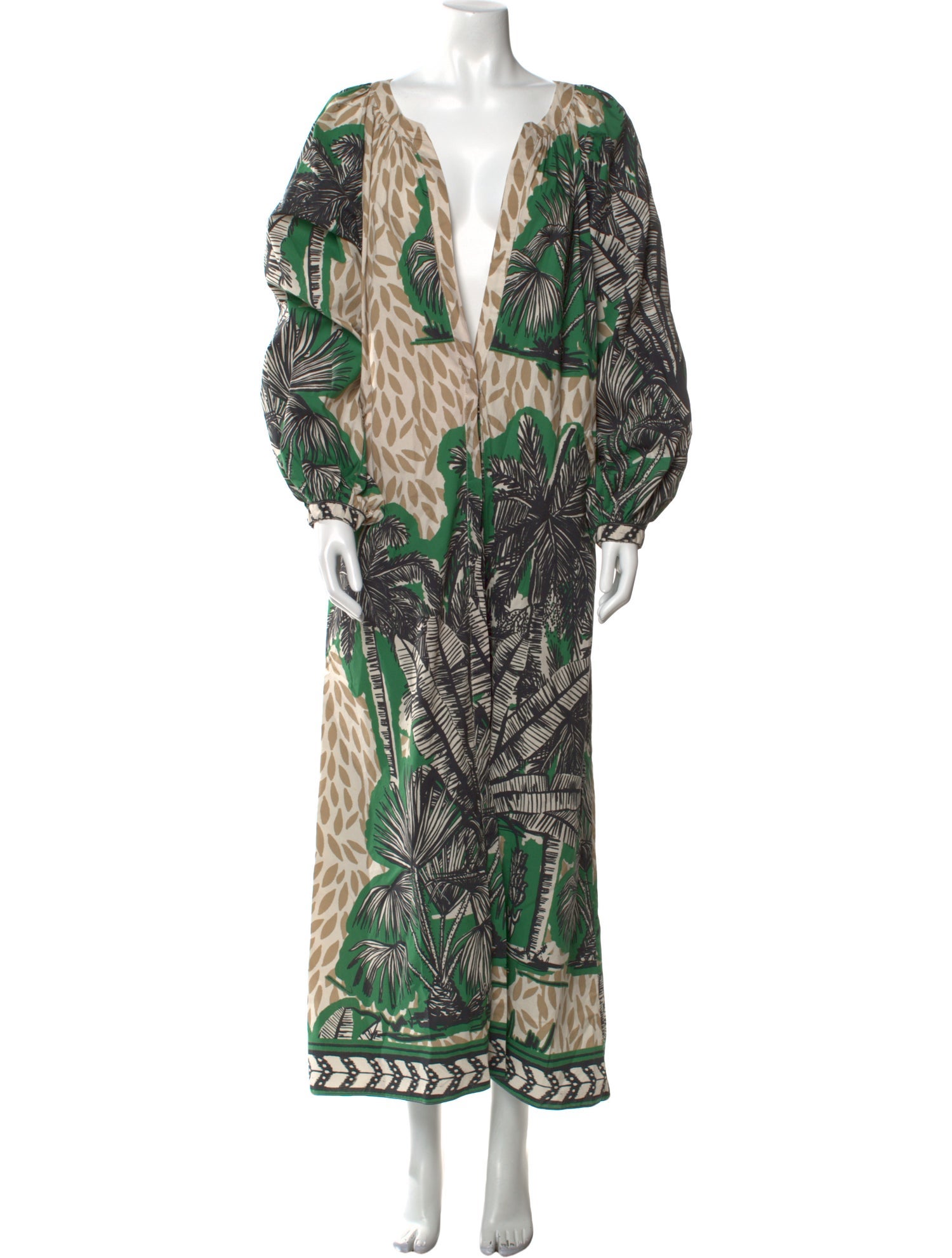Johanna Ortiz Printed Long Dress