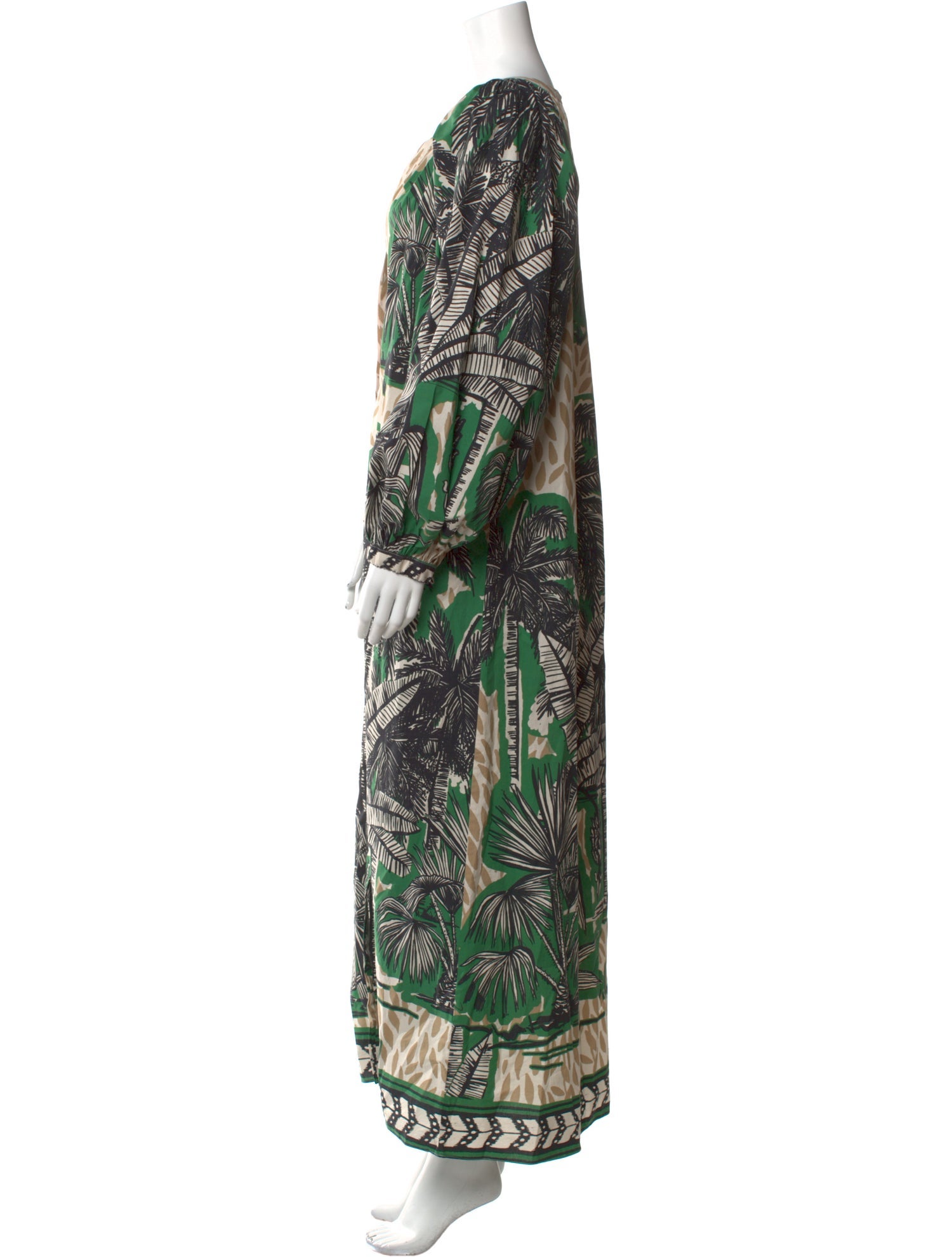 Johanna Ortiz Printed Long Dress