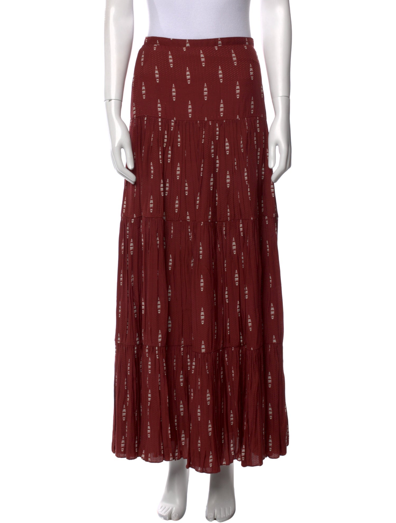 Johanna Ortiz Printed Long Skirt