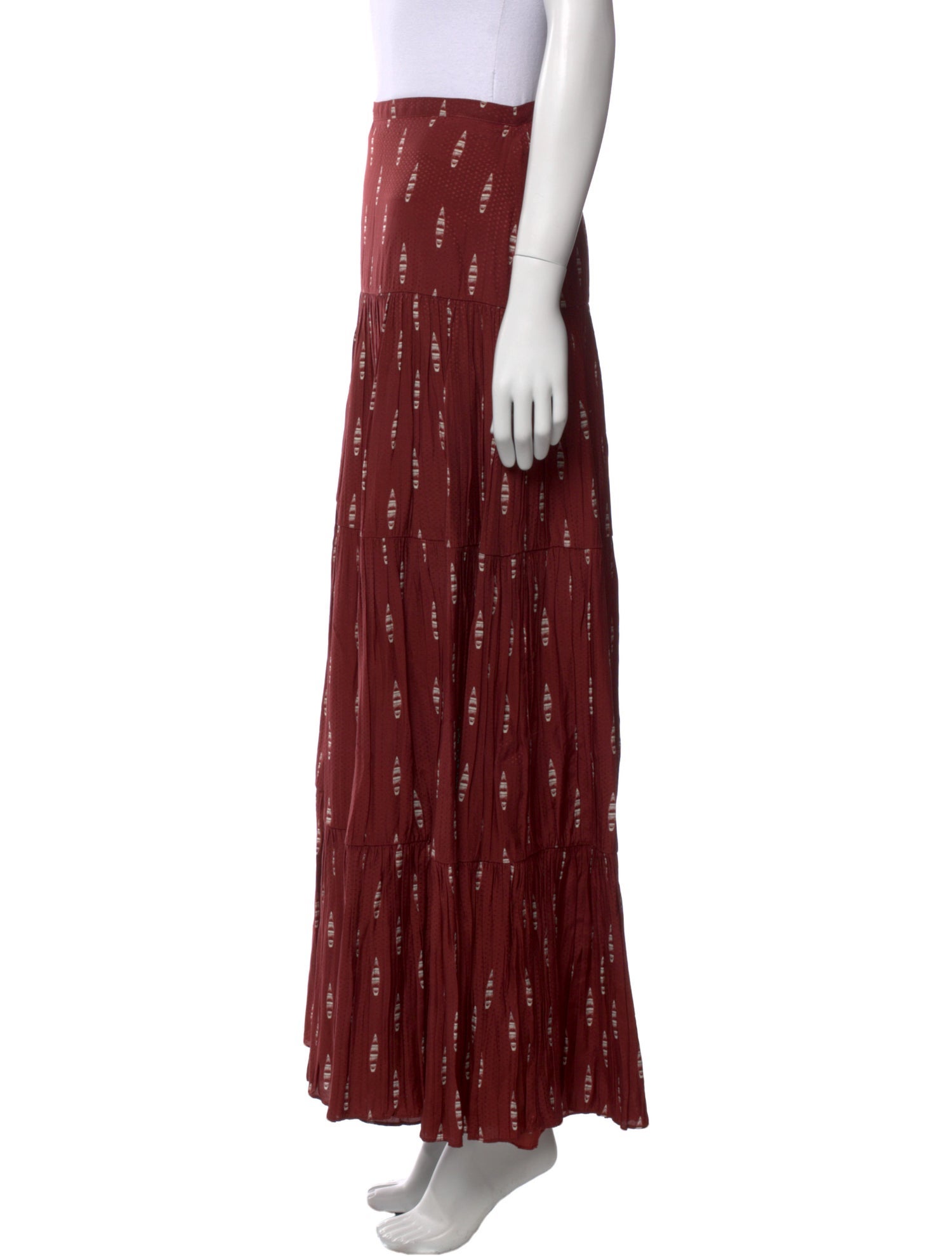 Johanna Ortiz Printed Long Skirt