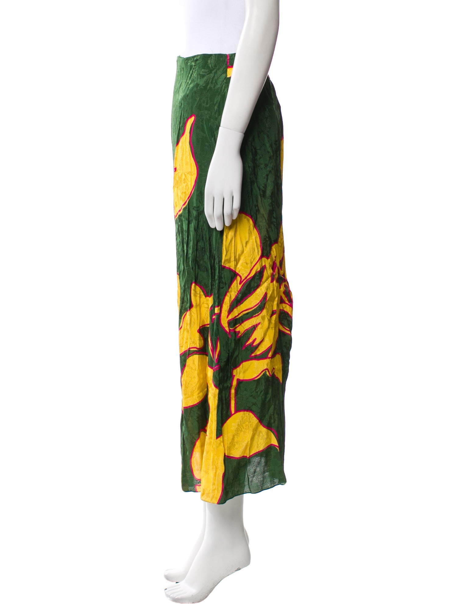 Johanna Ortiz Printed Midi Length Skirt
