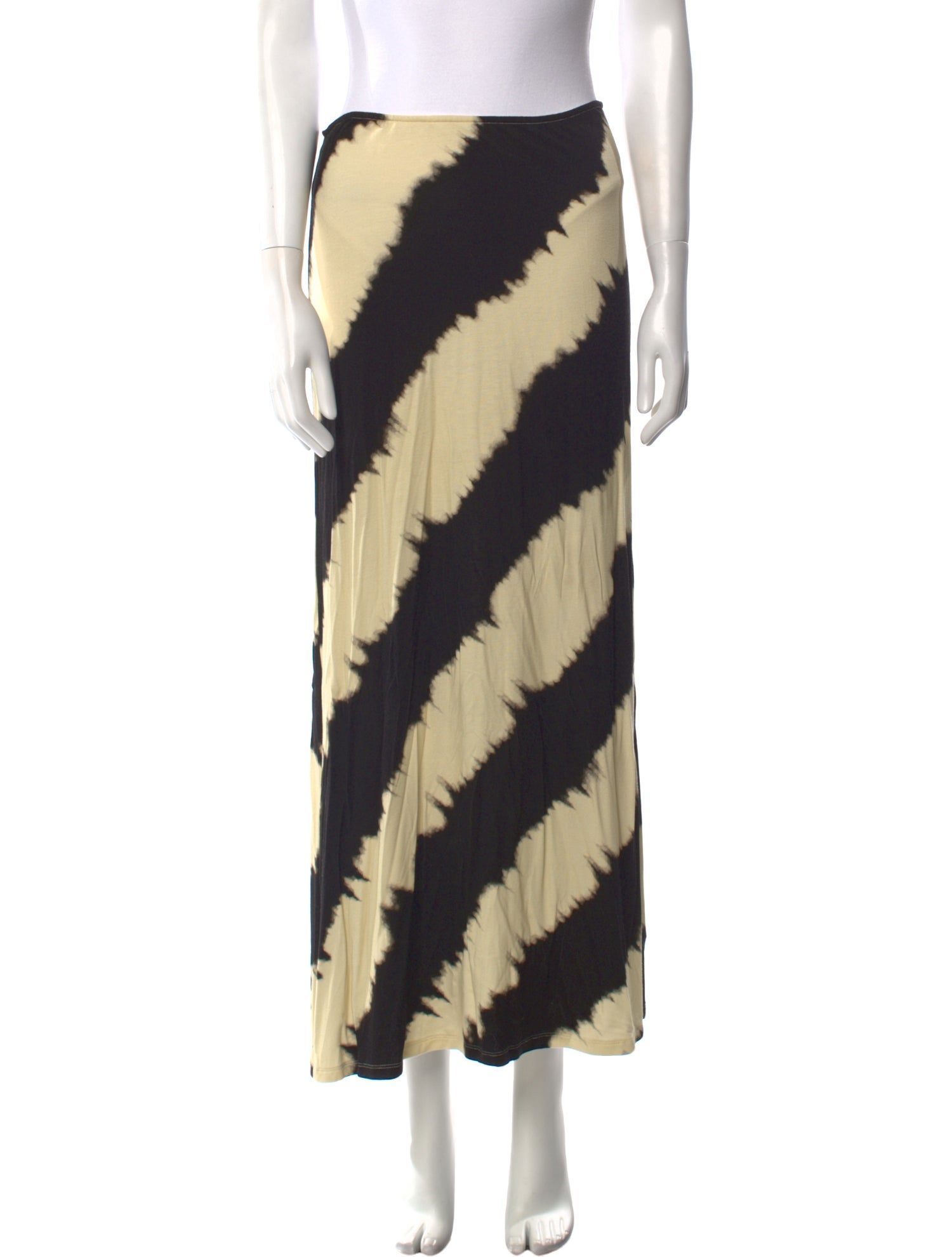 Johanna Ortiz Striped Midi Length Skirt