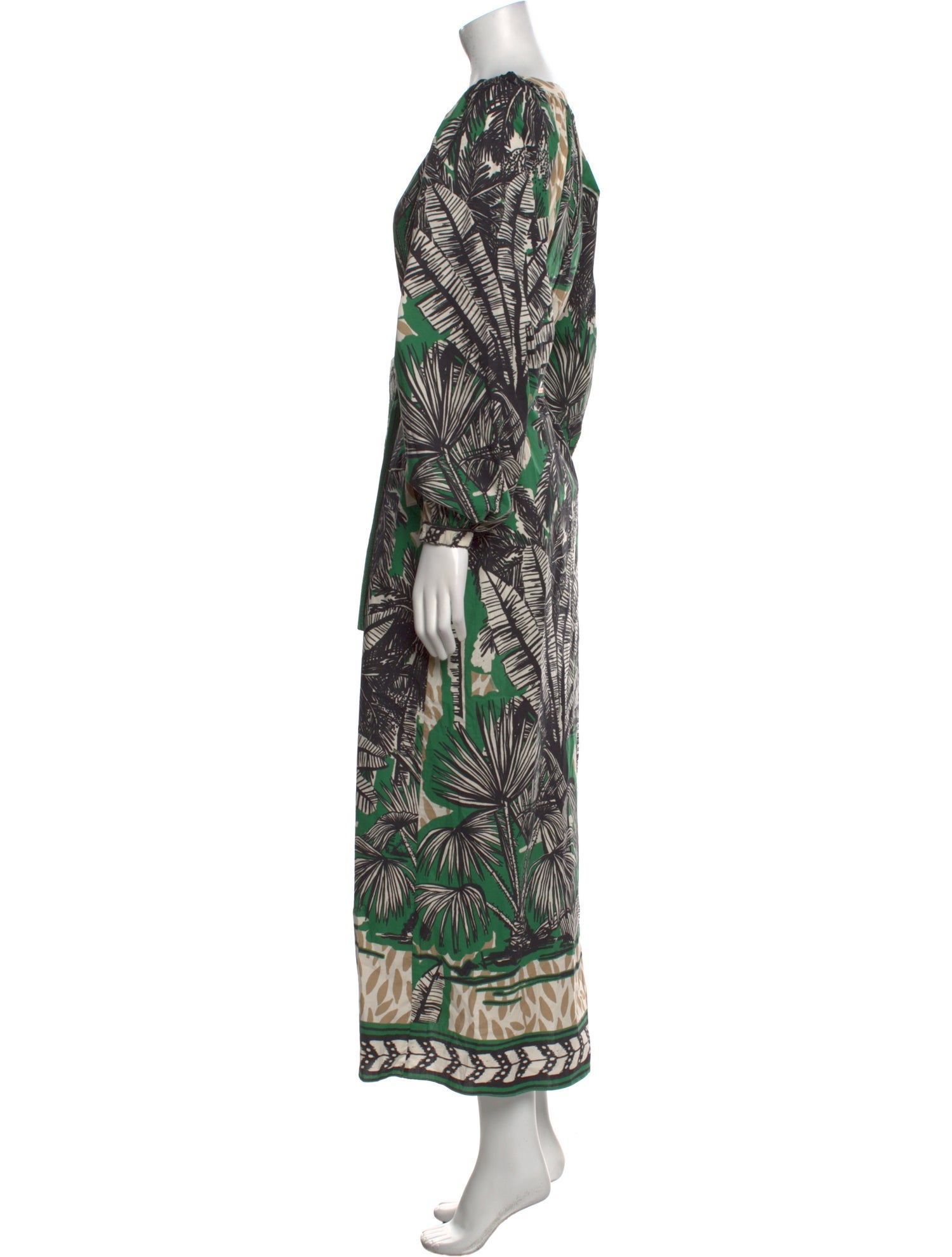 Johanna Ortiz Printed Long Dress