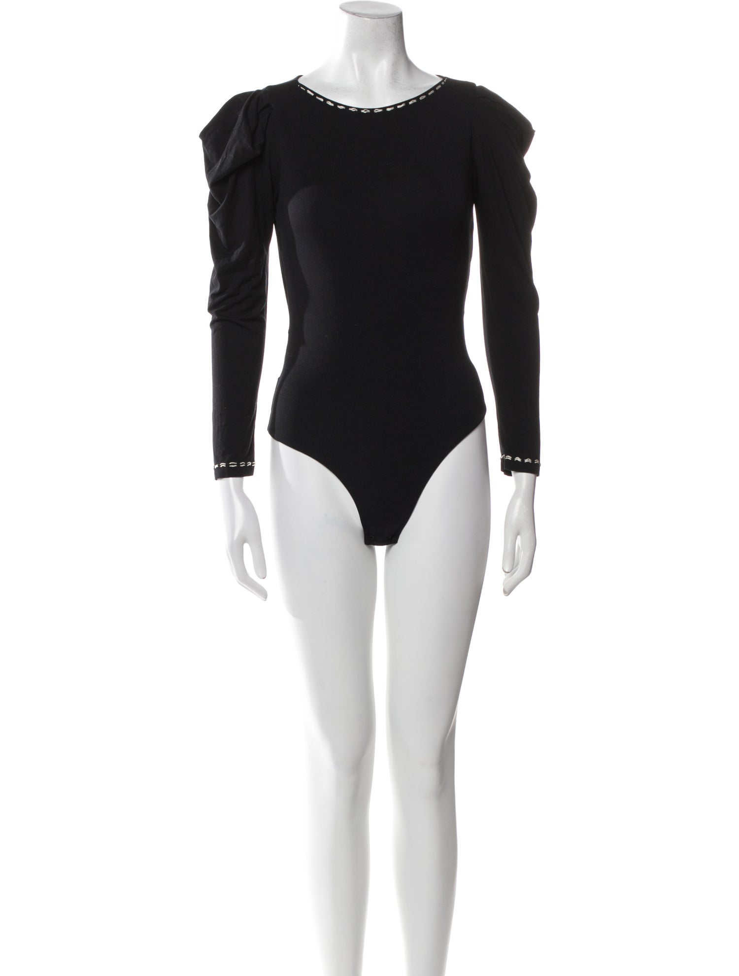 Johanna Ortiz Bateau Neckline Long Sleeve Bodysuit