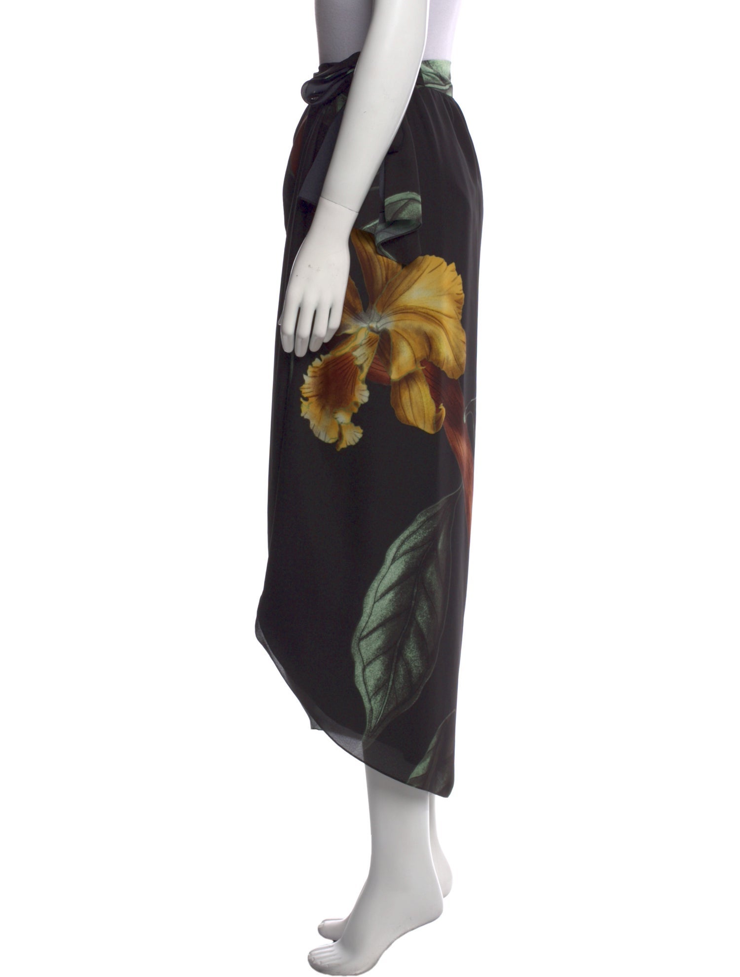 Johanna Ortiz Printed Midi Length Skirt