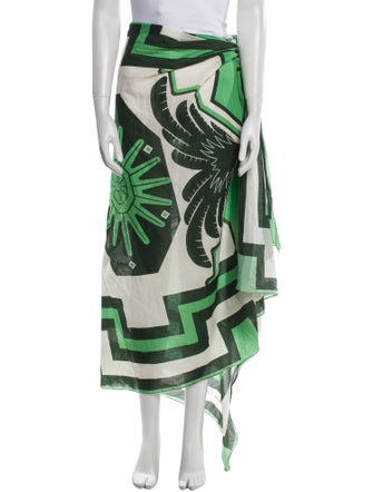 Johanna Ortiz Printed Long Skirt