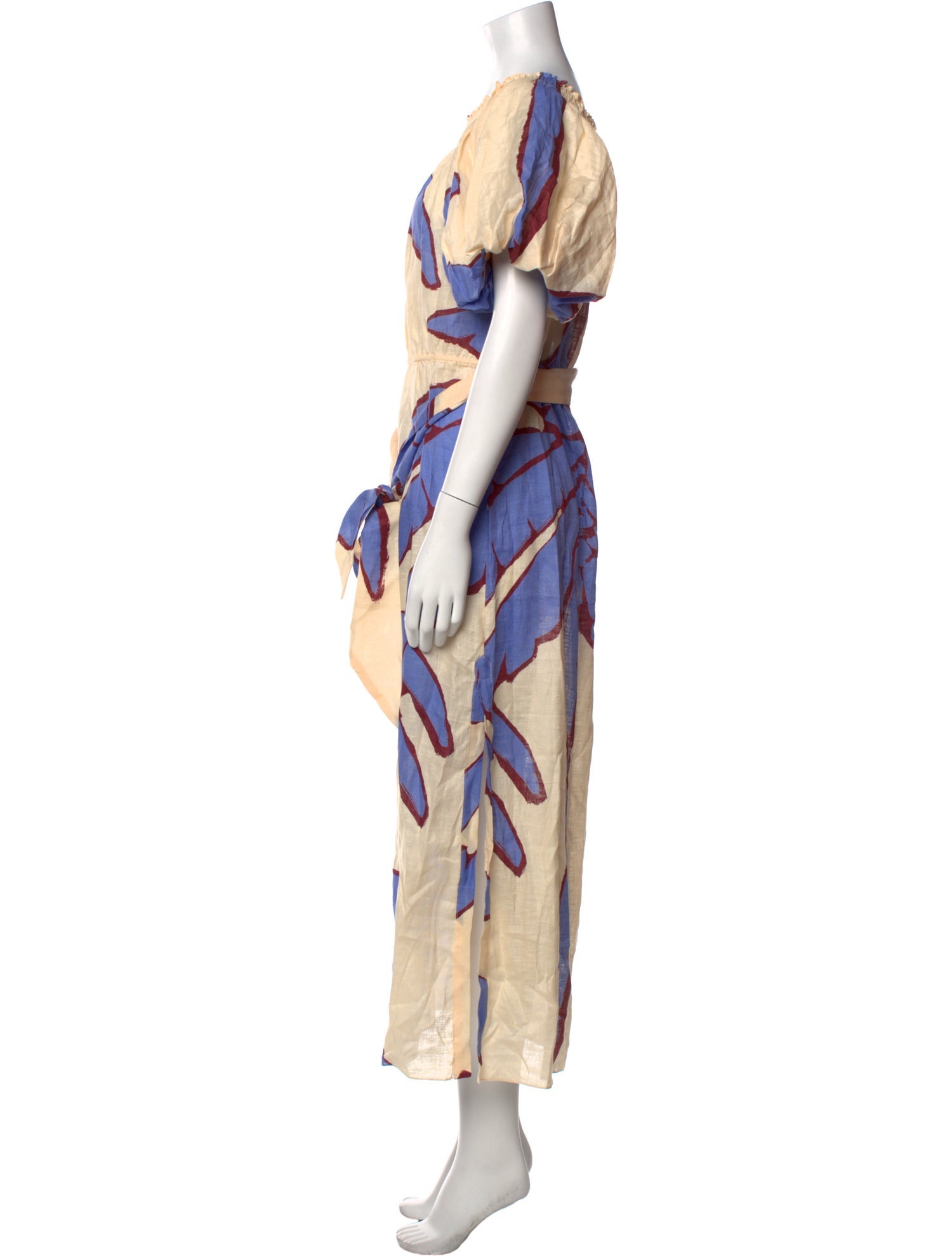 Johanna Ortiz Linen Long Dress