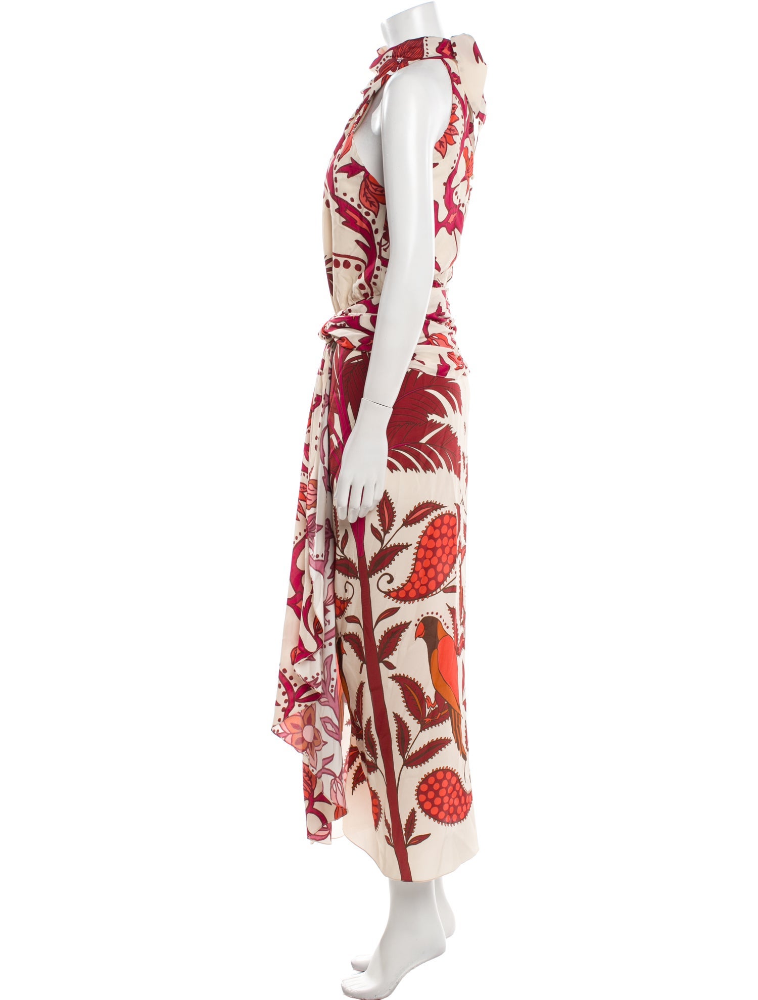 Johanna Ortiz Silk Long Dress