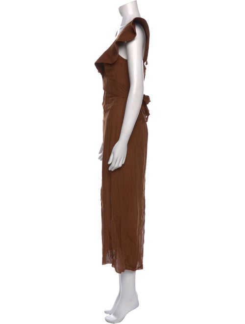 Johanna Ortiz Linen Midi Length Dress