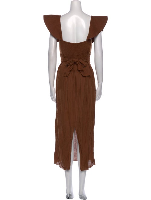 Johanna Ortiz Linen Midi Length Dress