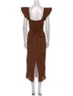 Johanna Ortiz Linen Midi Length Dress