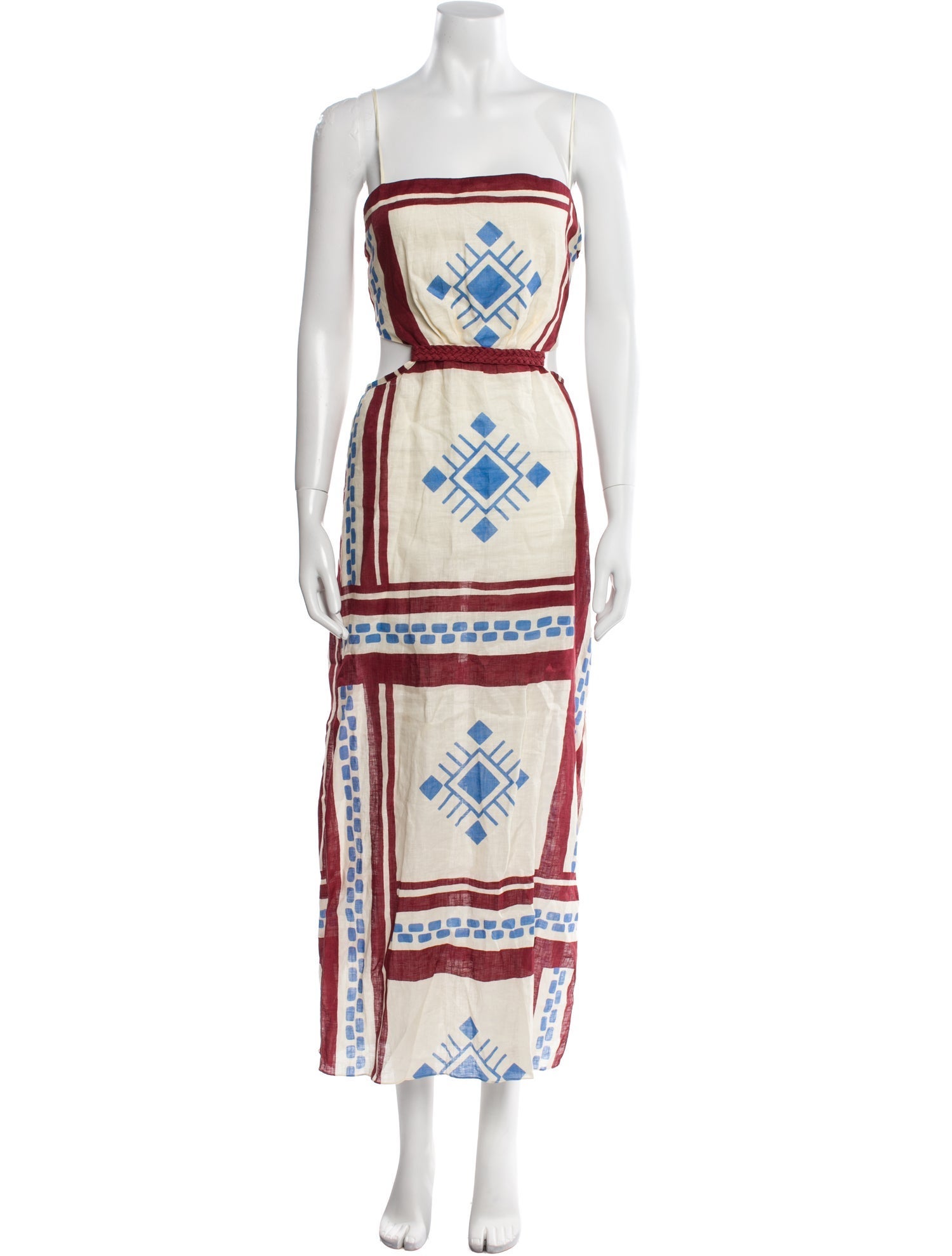 Johanna Ortiz Linen Long Dress