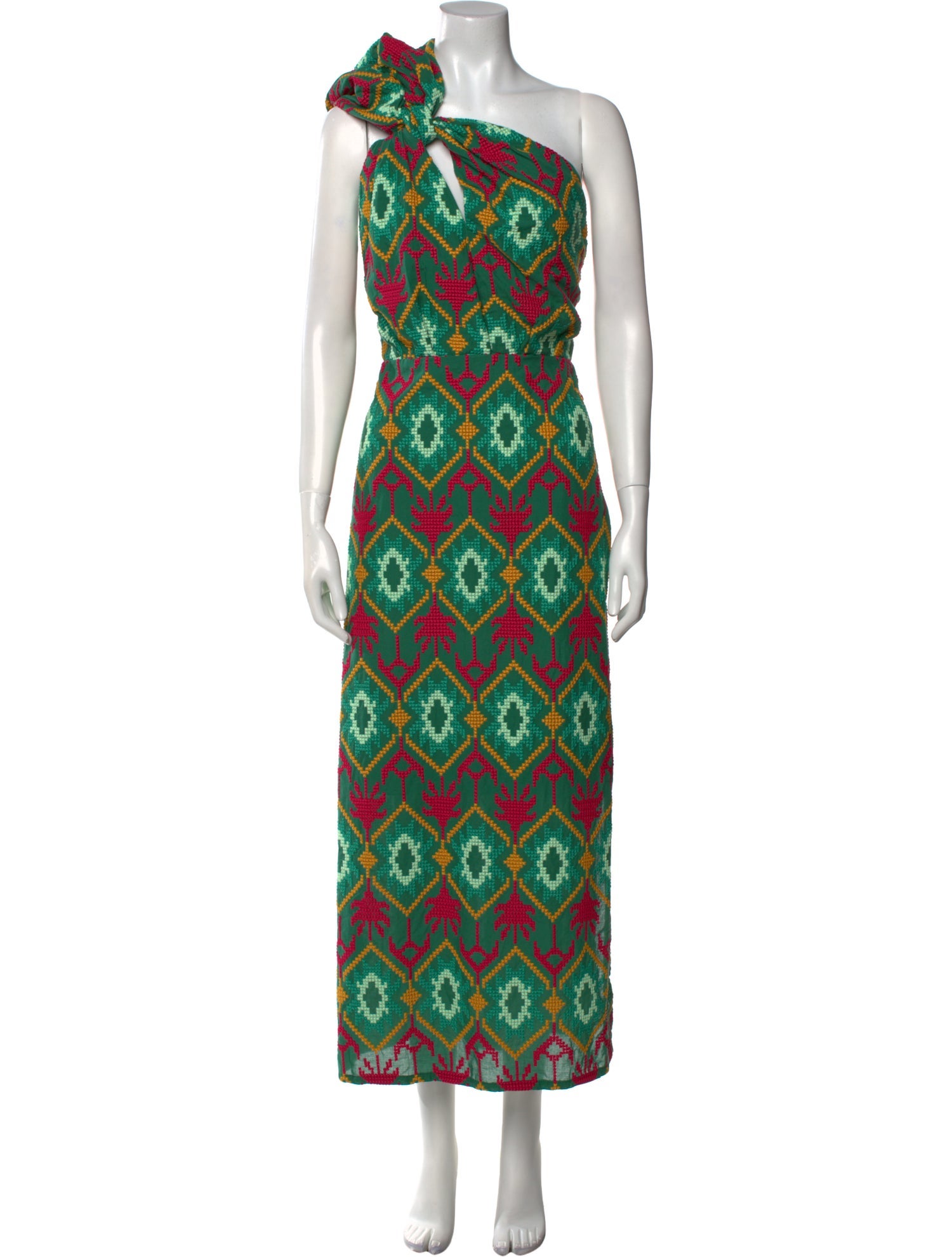 Johanna Ortiz Printed Long Dress