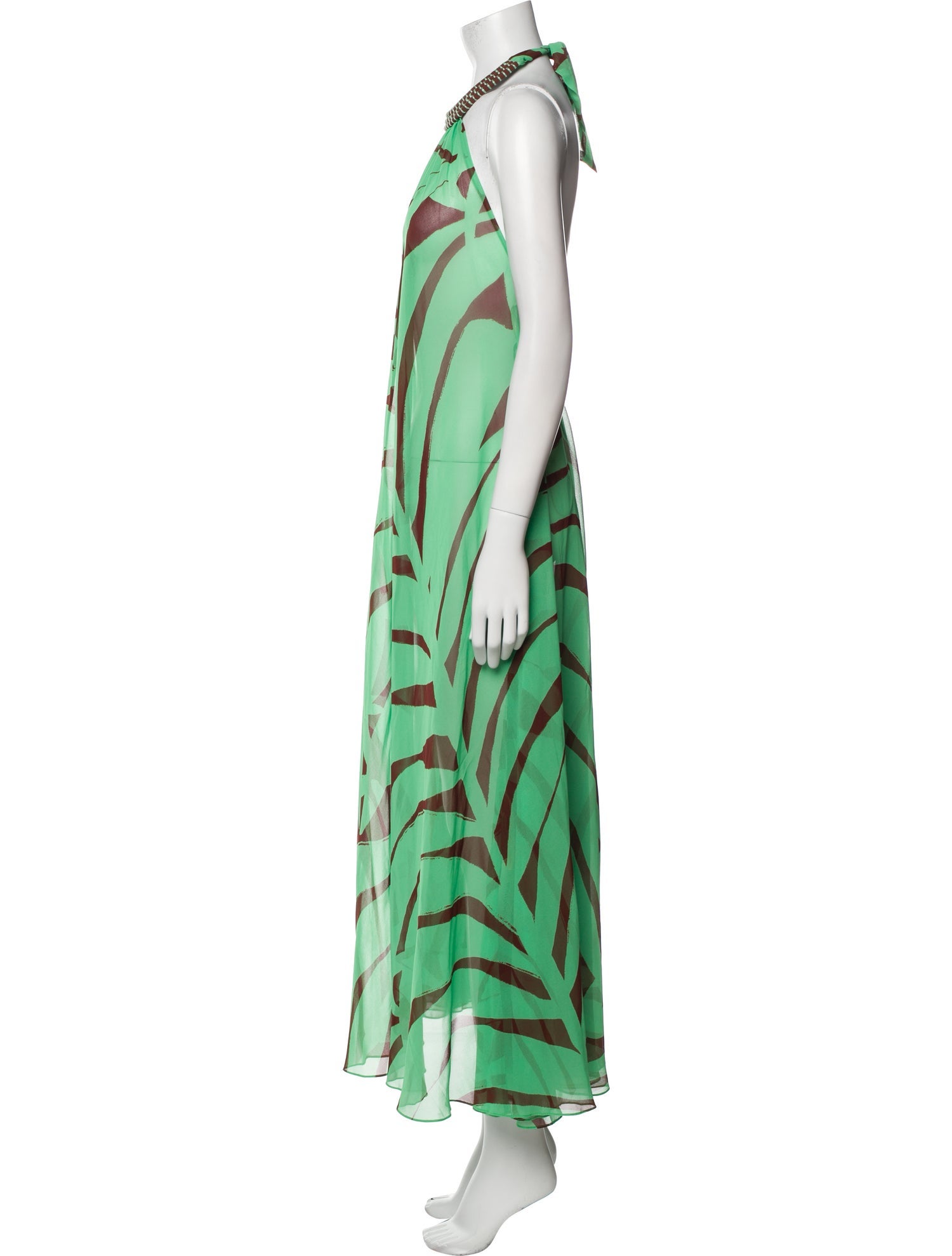 Johanna Ortiz Printed Long Dress w/ Tags