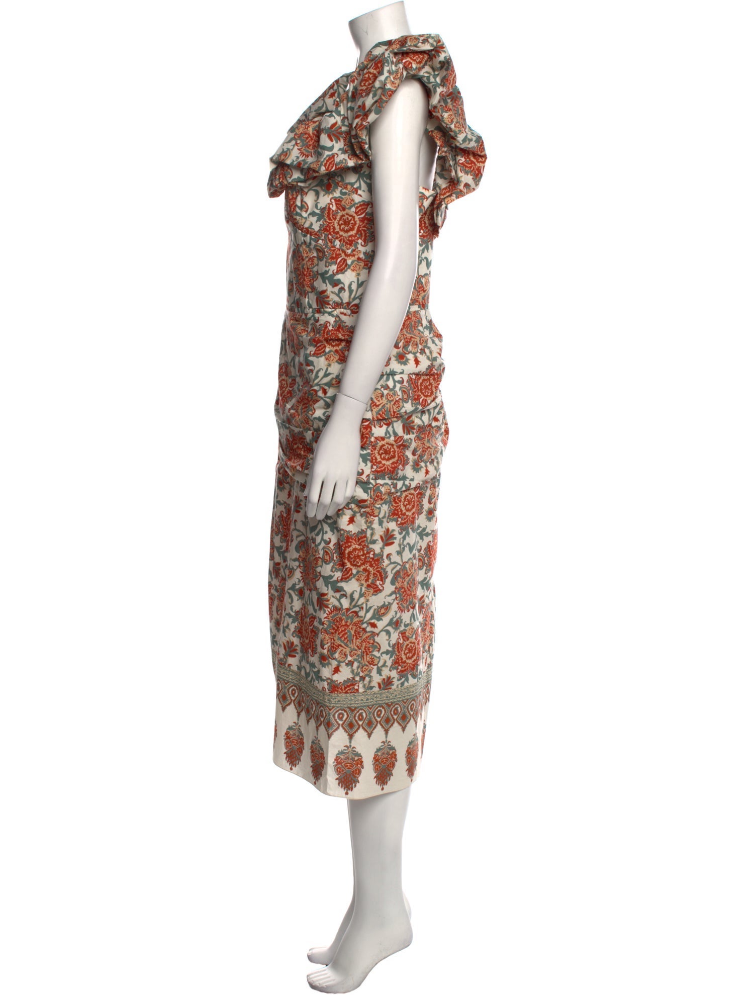 Johanna Ortiz Floral Print Long Dress