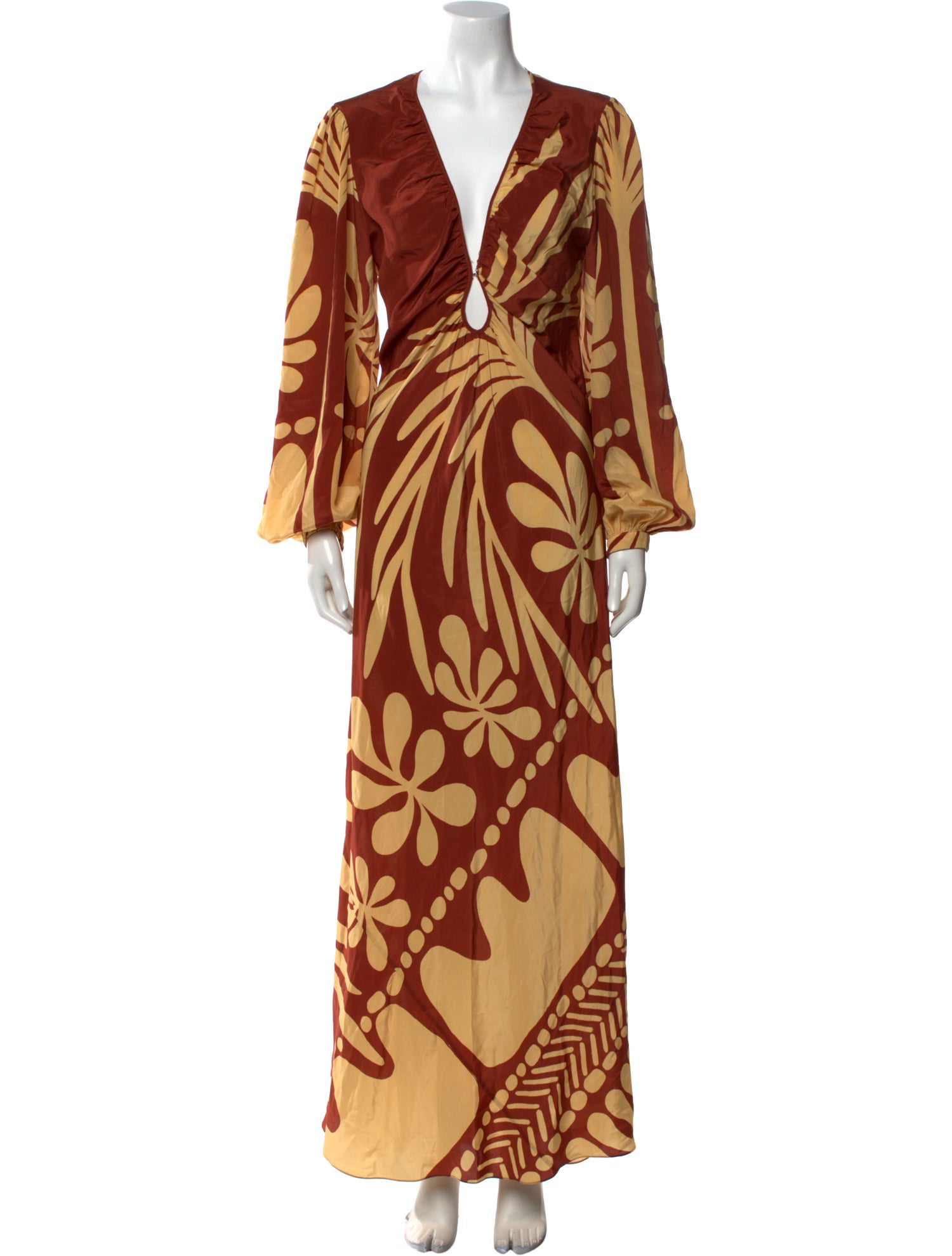 Johanna Ortiz Silk Long Dress