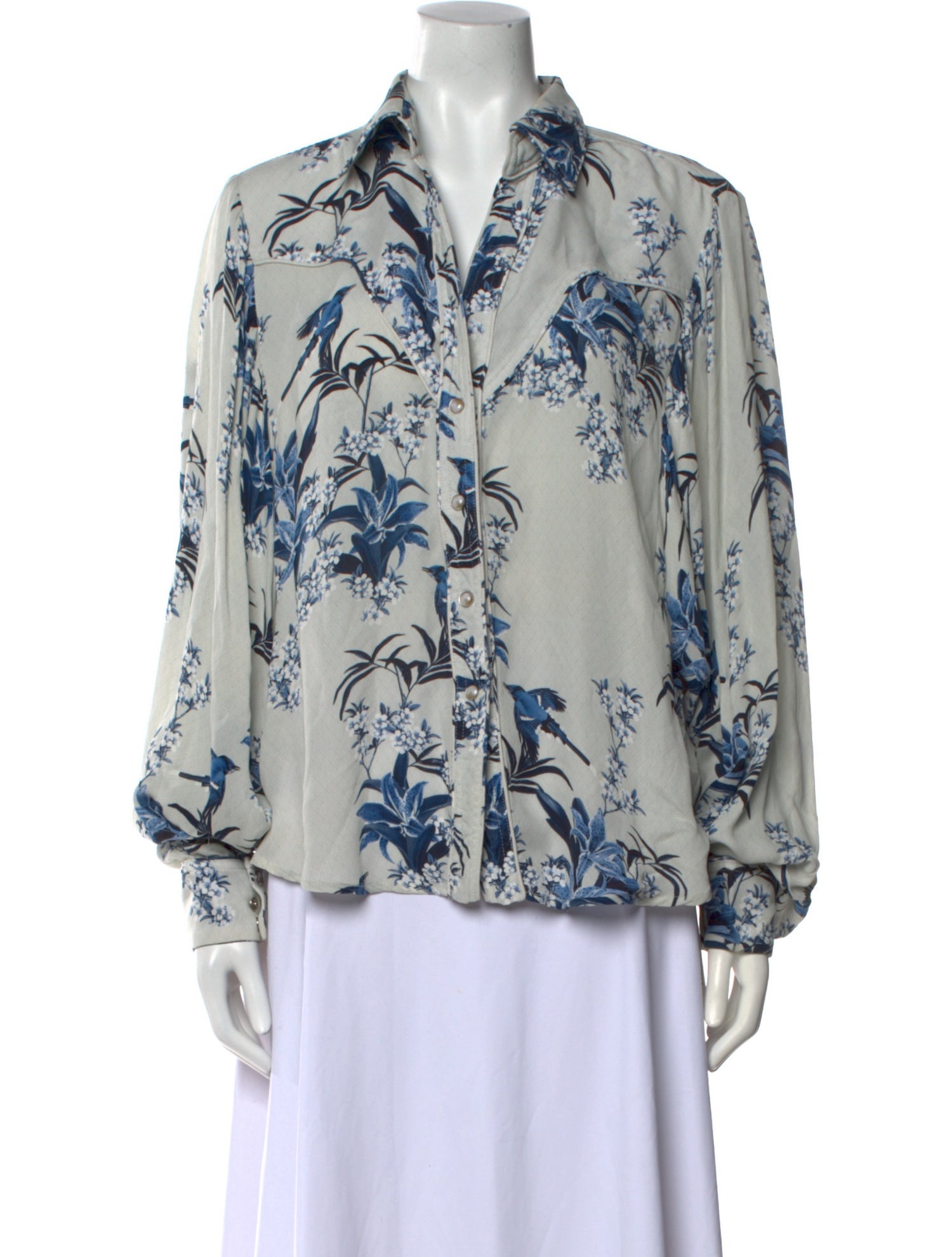 Johanna Ortiz Silk Printed Blouse