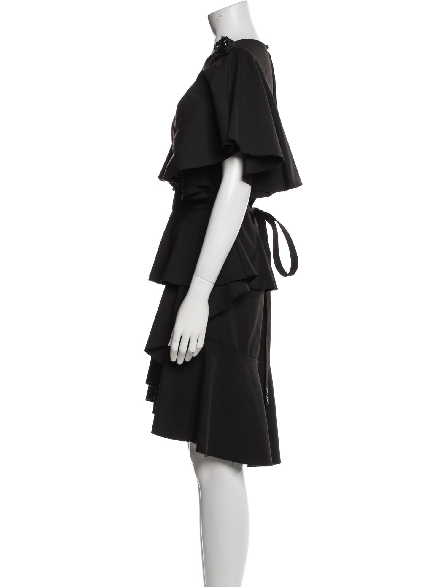 Johanna Ortiz Crew Neck Knee-Length Dress