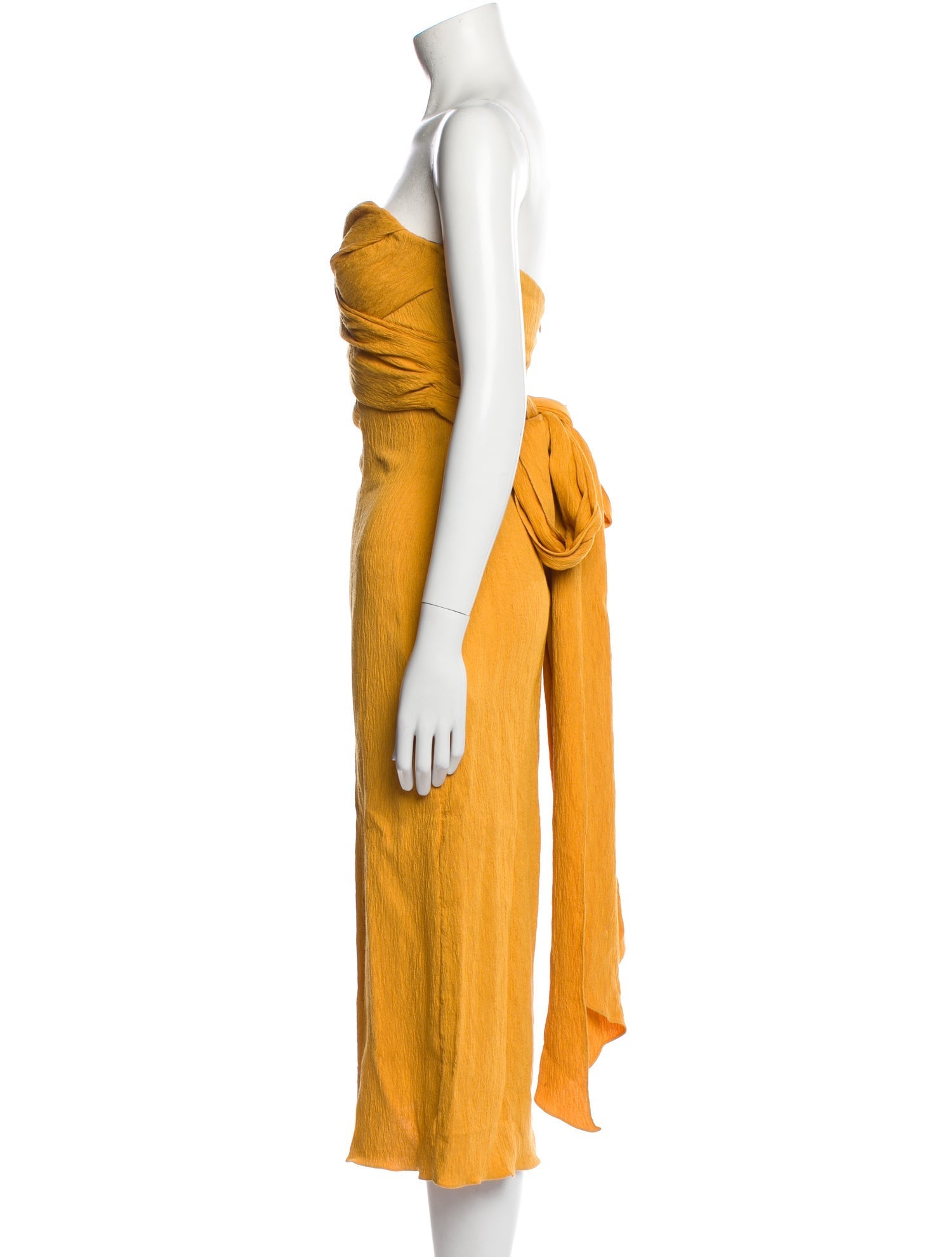 Johanna Ortiz Strapless Knee-Length Dress