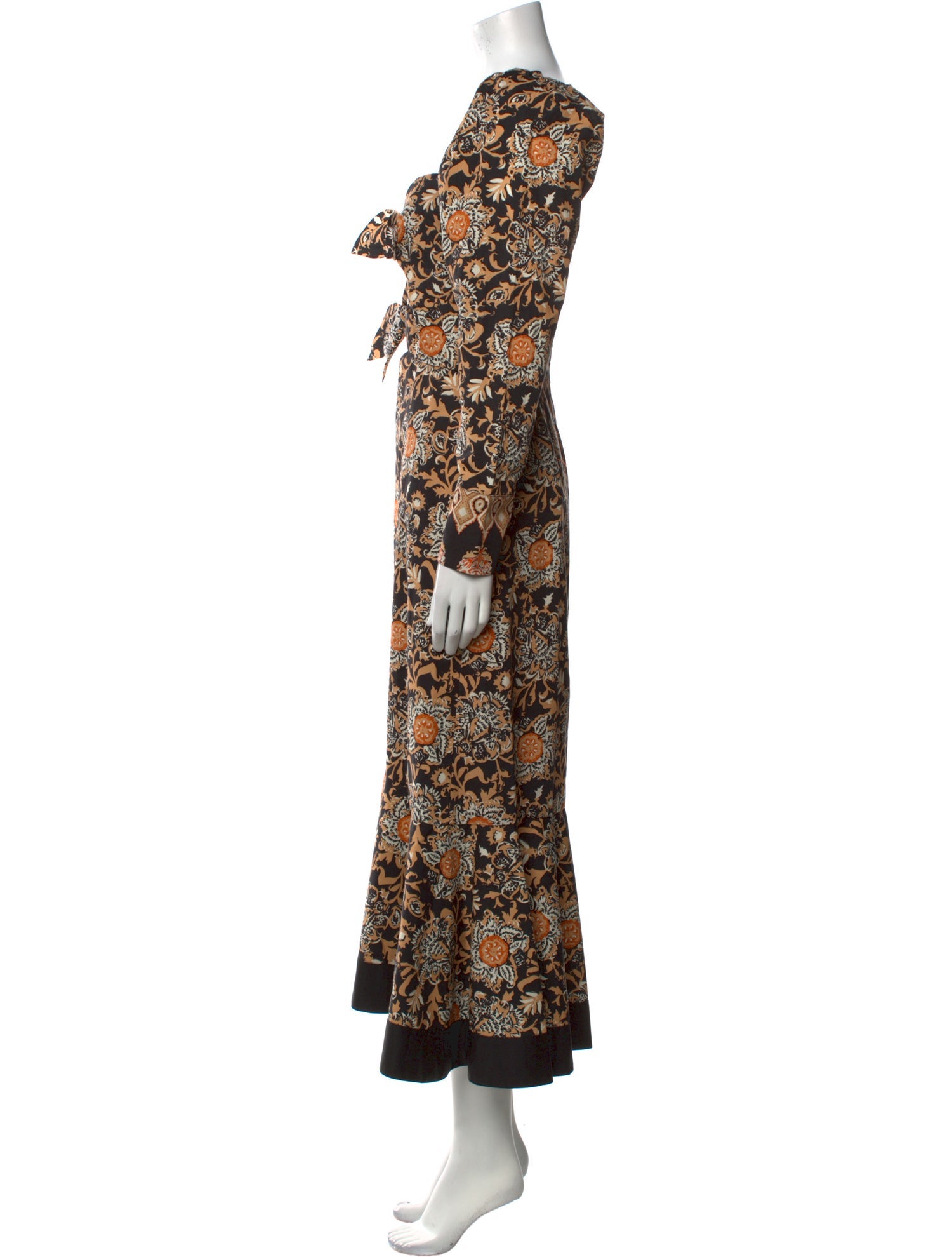 Johanna Ortiz Floral Print Long Dress