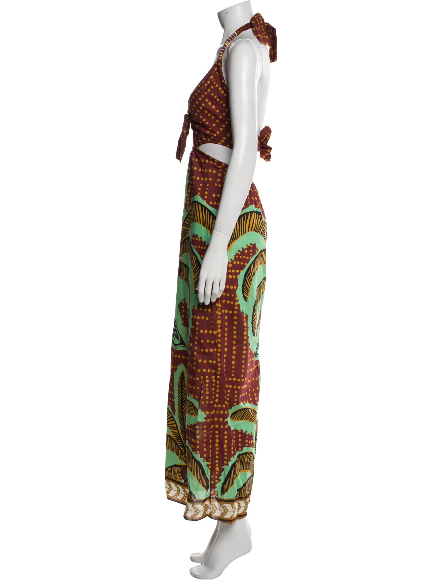 Johanna Ortiz Printed Long Dress