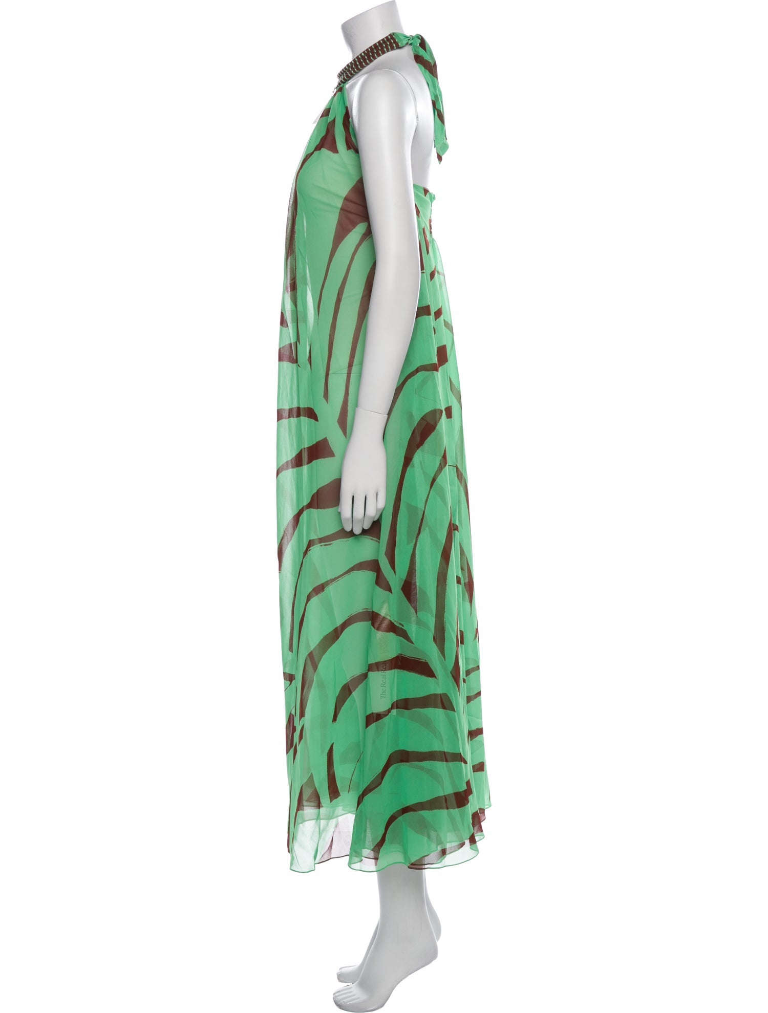 Johanna Ortiz Printed Long Dress