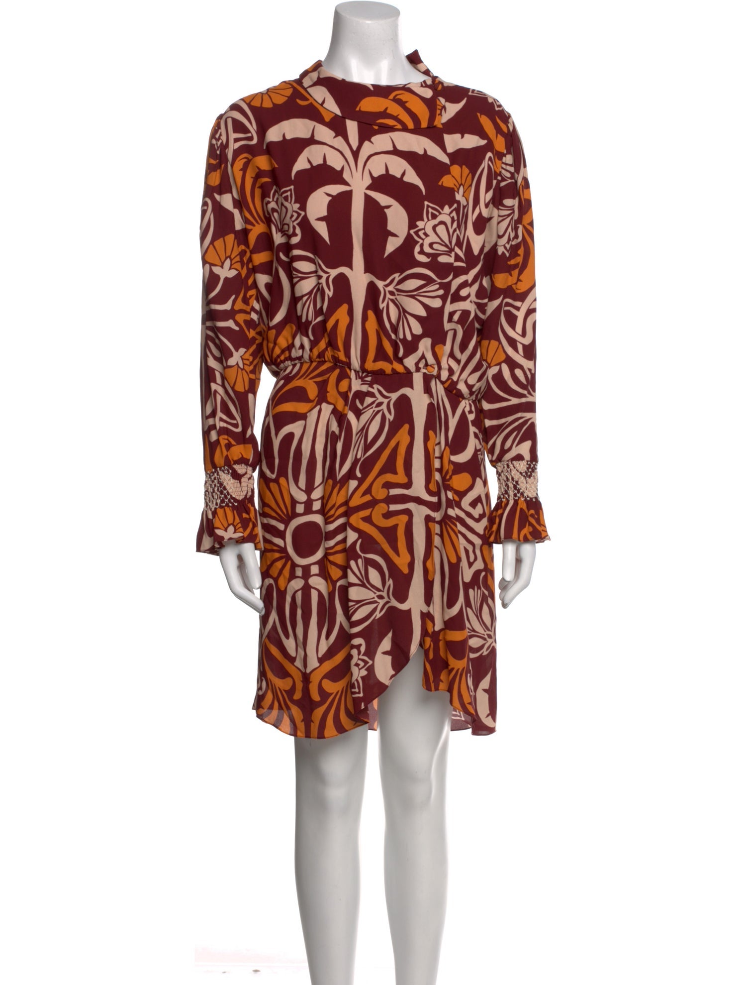 Johanna Ortiz Printed Mini Dress