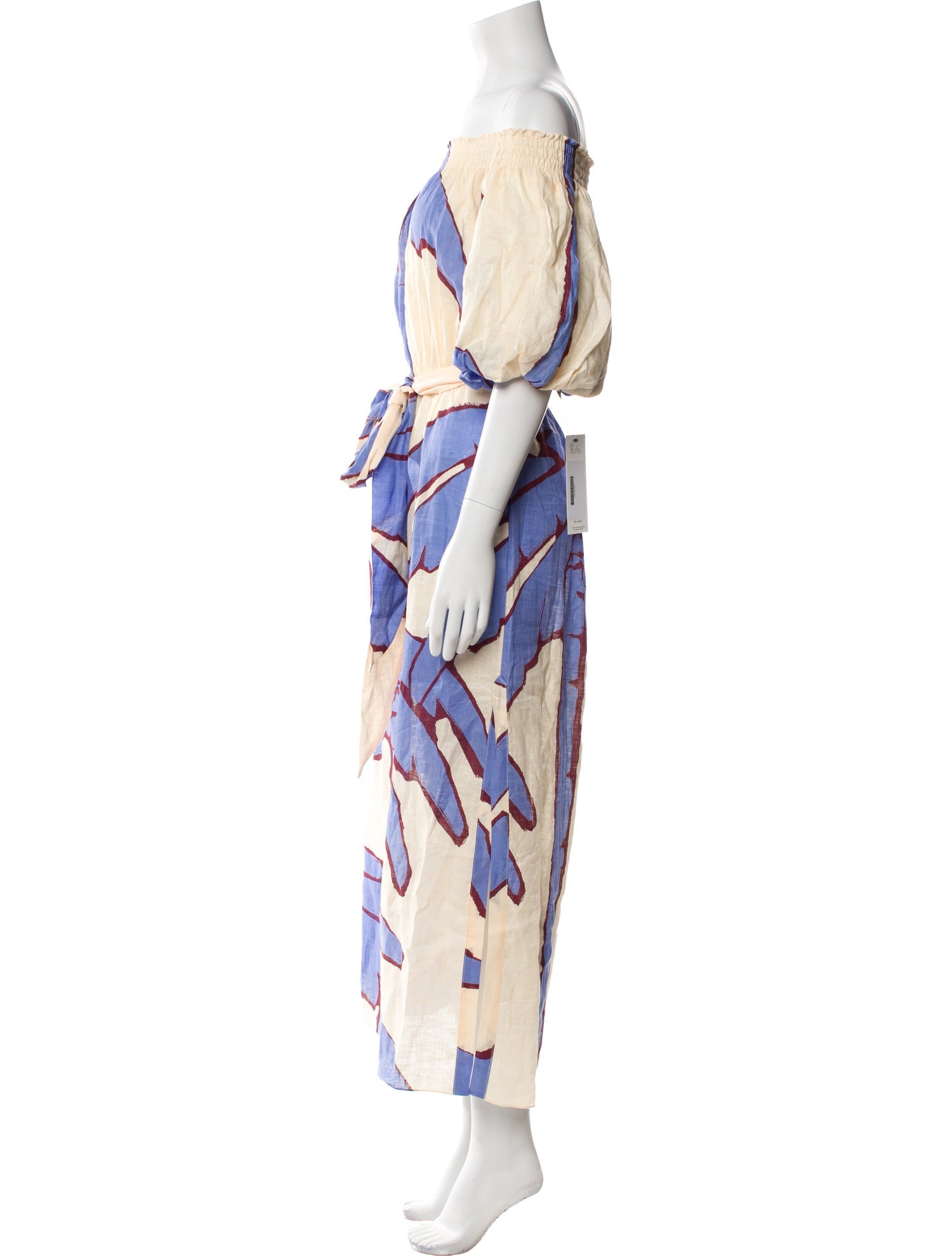 Johanna Ortiz Linen Long Dress