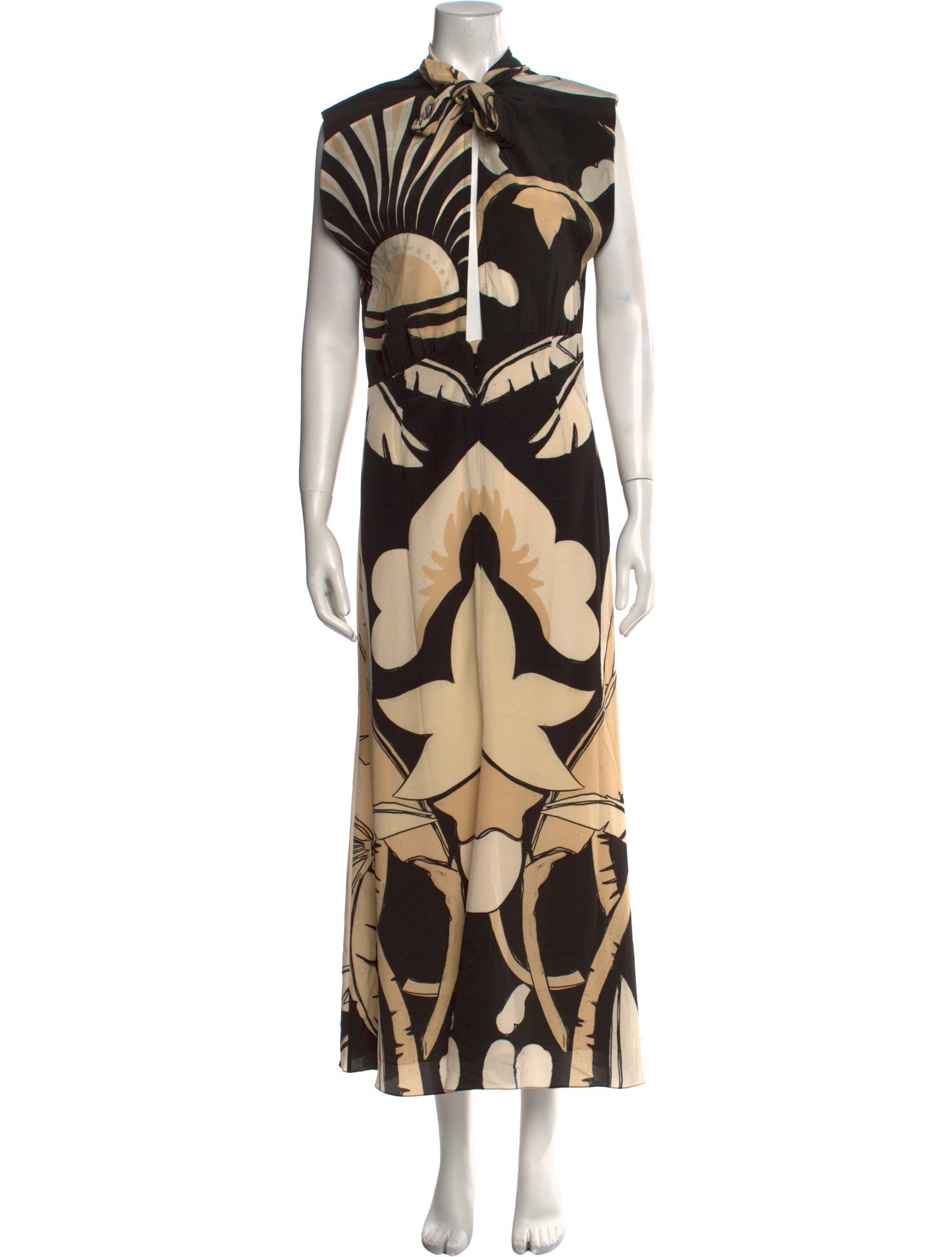 Johanna Ortiz Silk Long Dress