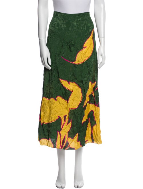 Johanna Ortiz Printed Midi Length Skirt