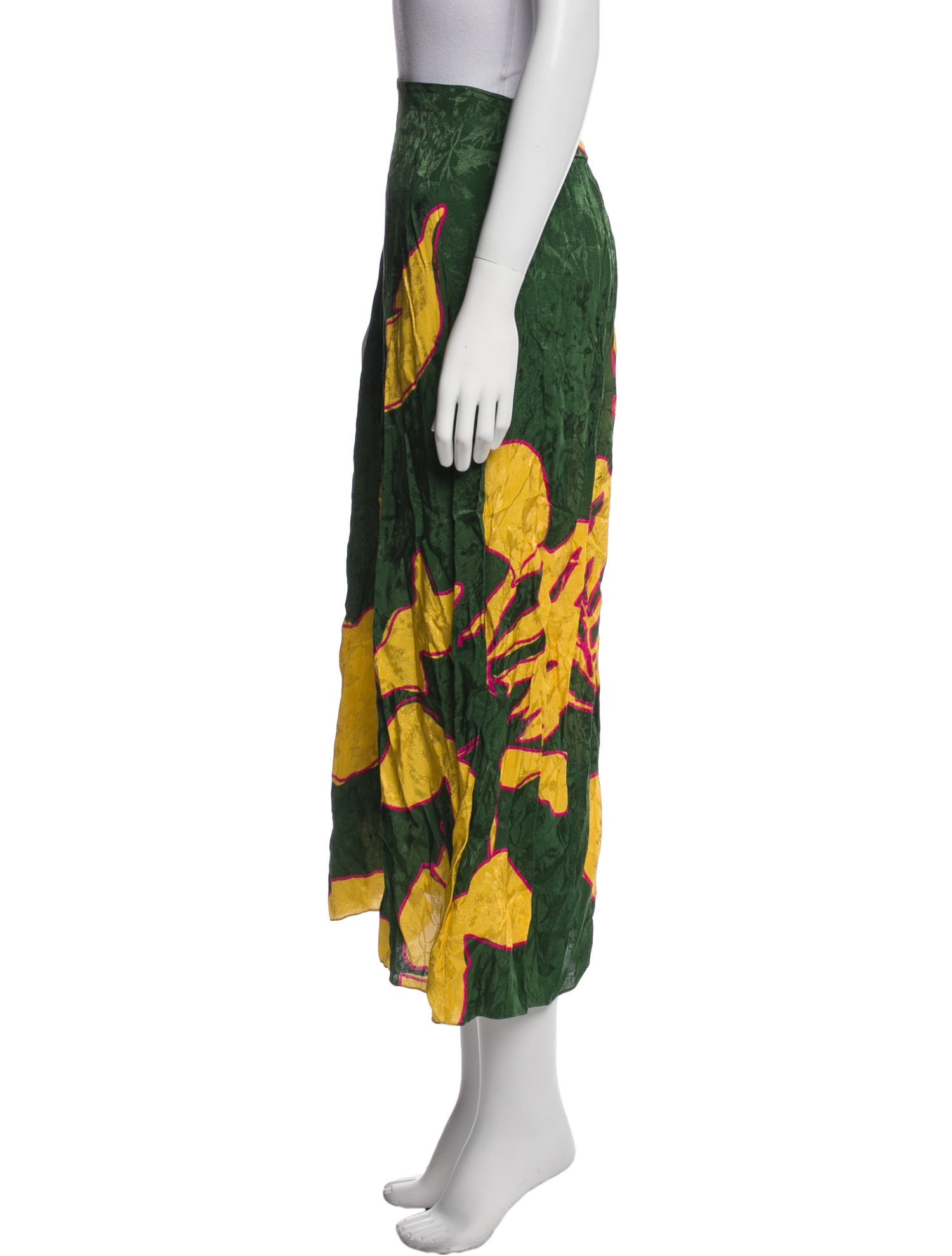 Johanna Ortiz Printed Midi Length Skirt