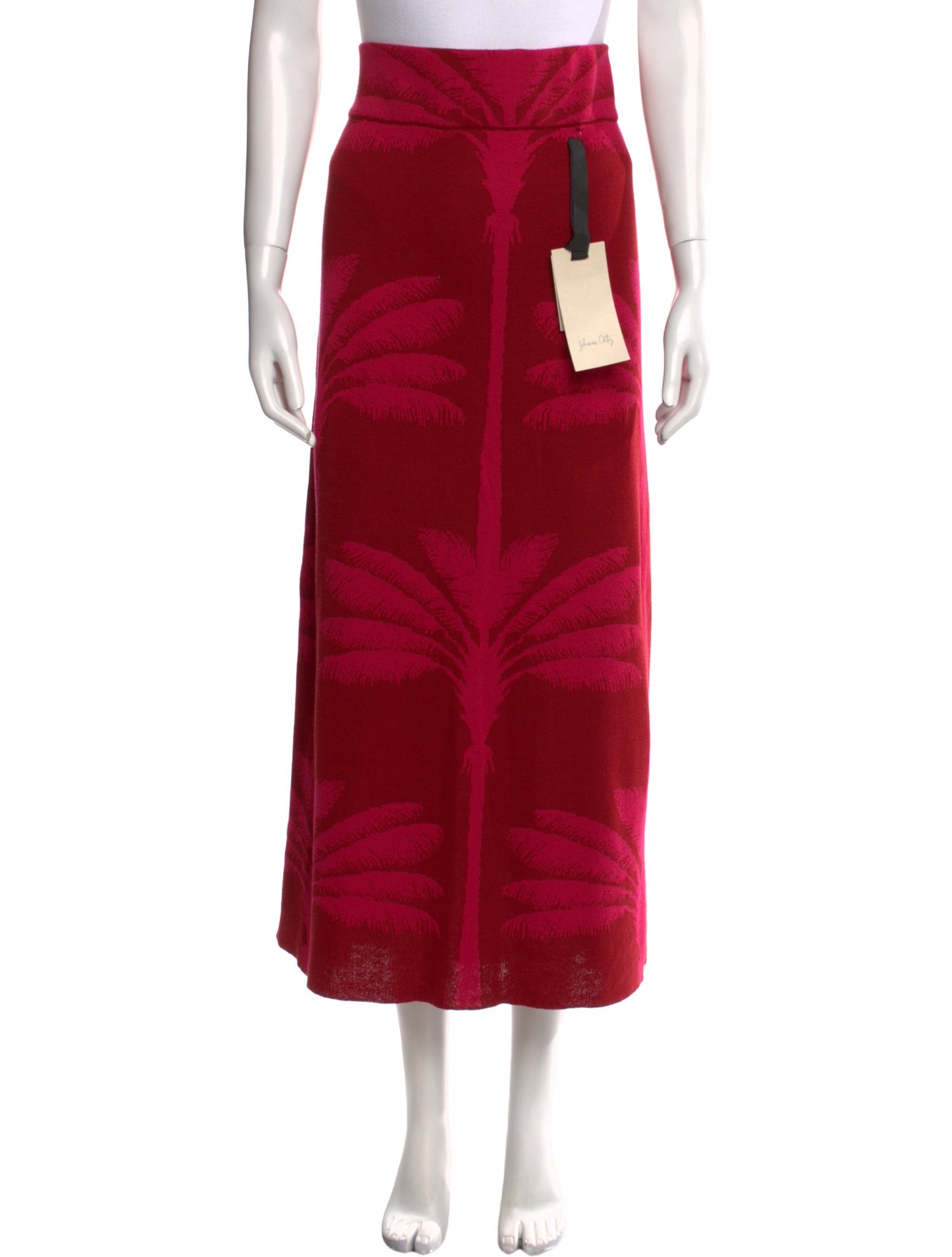 Johanna Ortiz Printed Midi Length Skirt w/ Tags