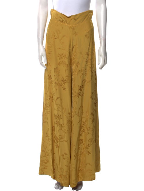 Johanna Ortiz Floral Print Wide Leg Pants