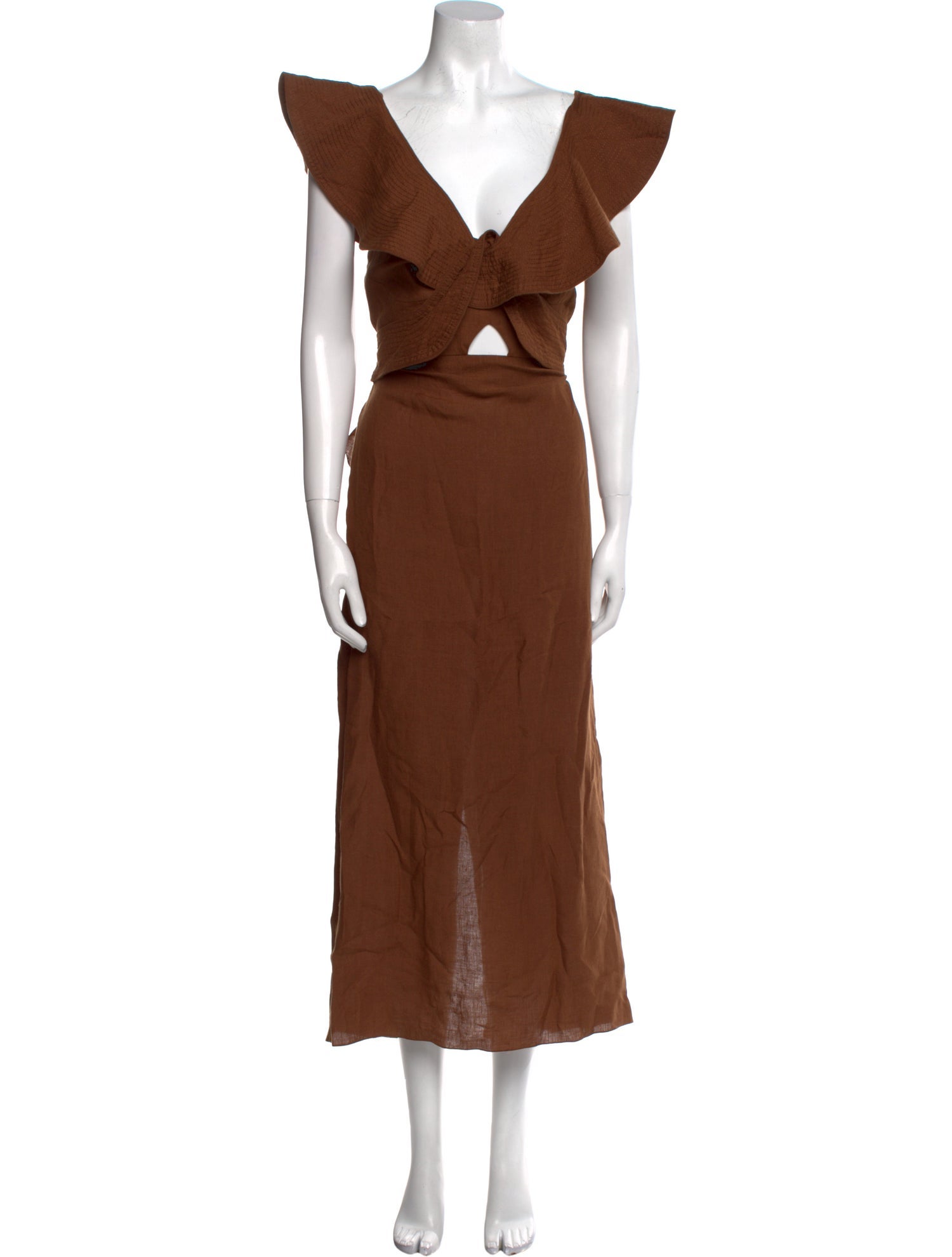 Johanna Ortiz Linen Long Dress