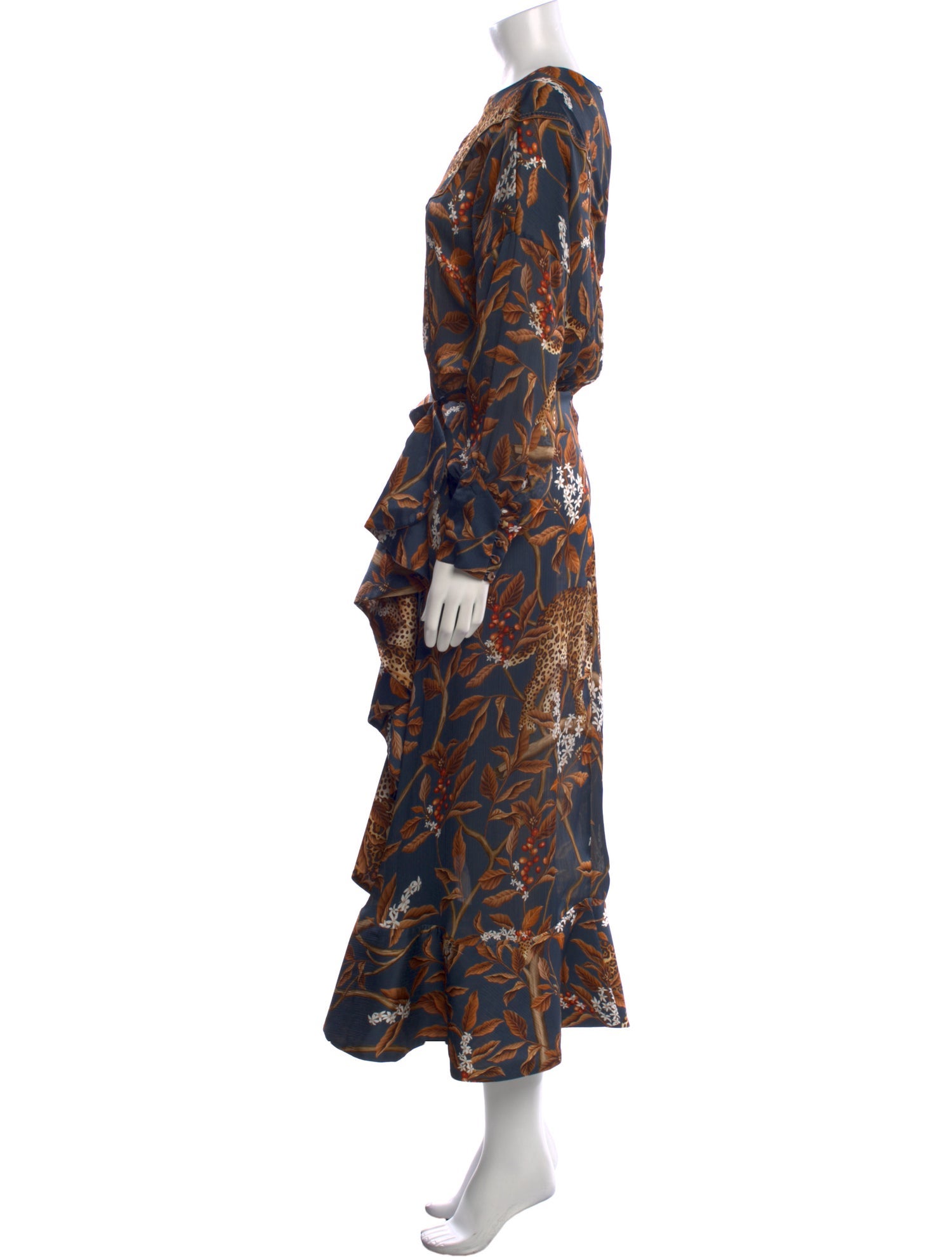 Johanna Ortiz Printed Long Dress