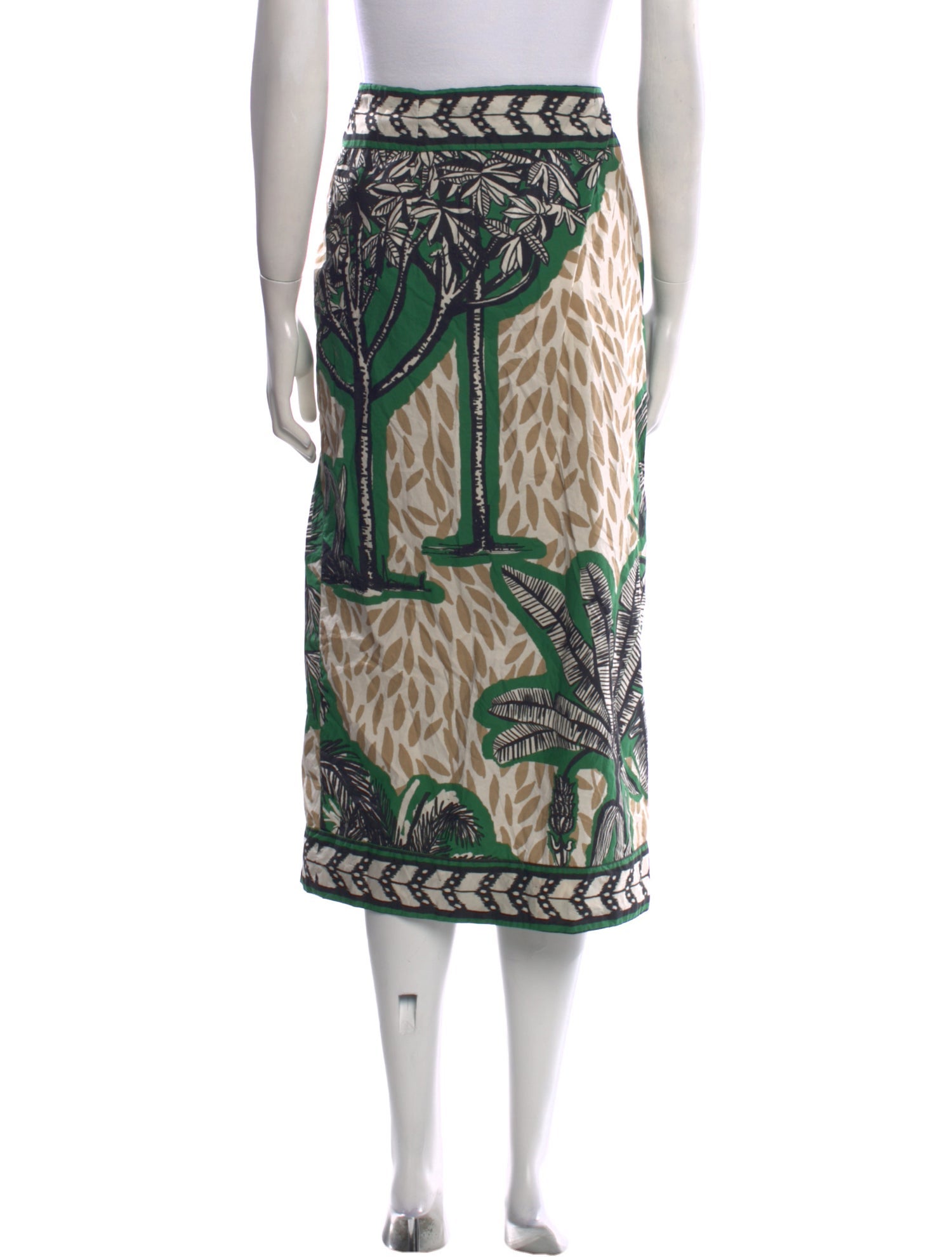 Johanna Ortiz Printed Midi Length Skirt