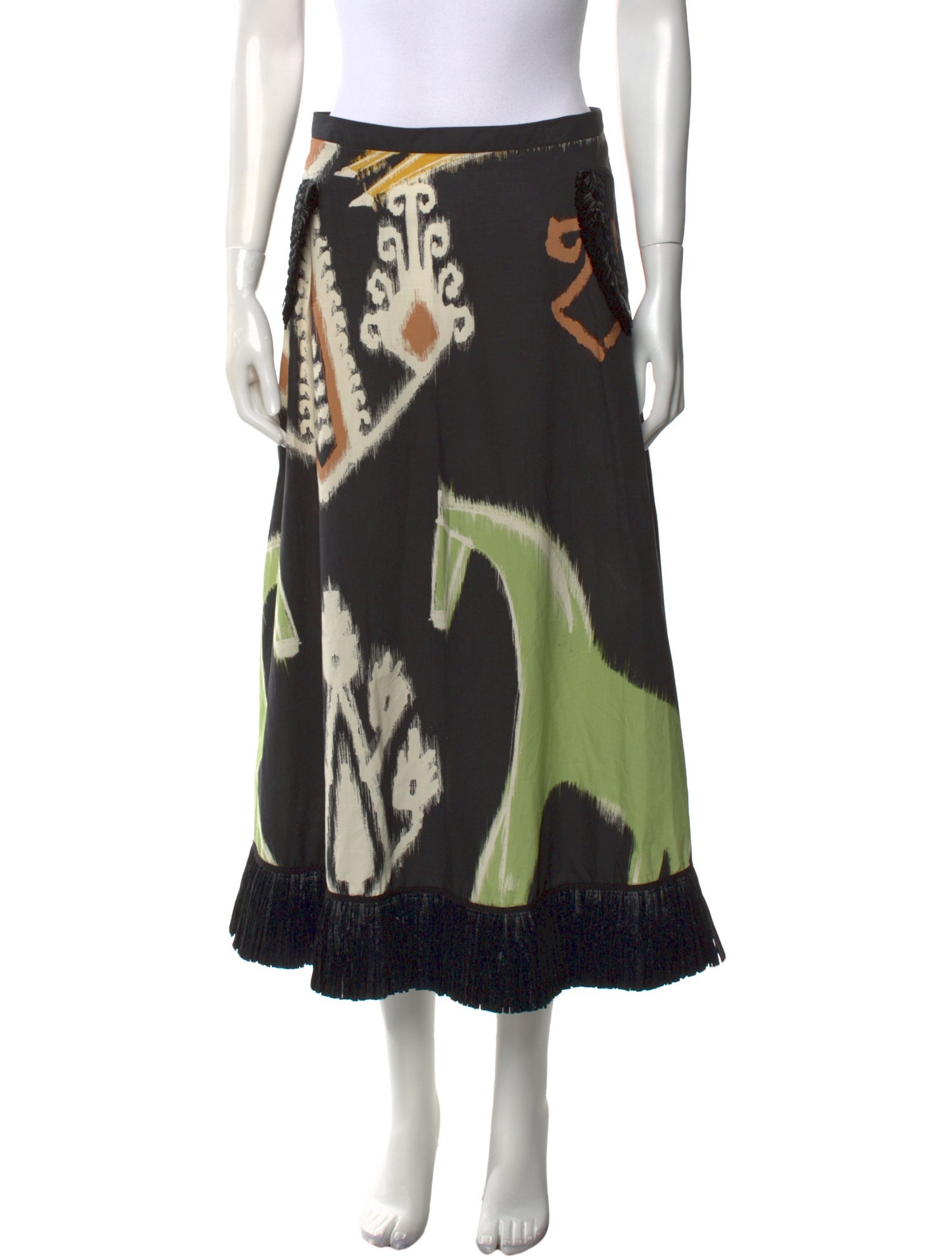 Johanna Ortiz Printed Midi Length Skirt