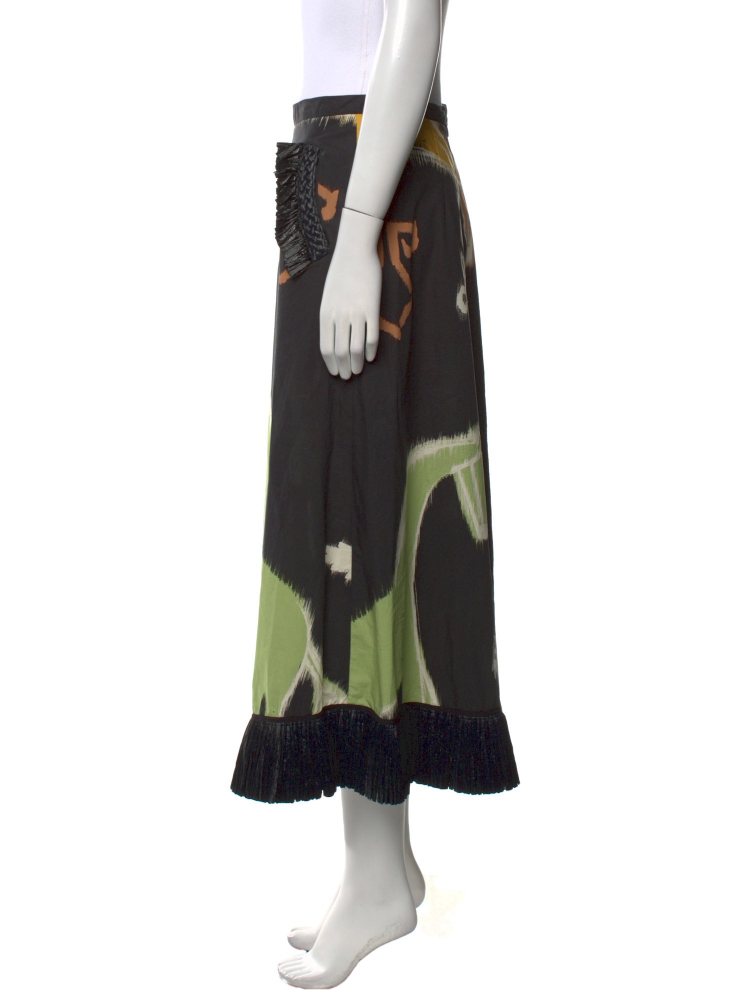 Johanna Ortiz Printed Midi Length Skirt