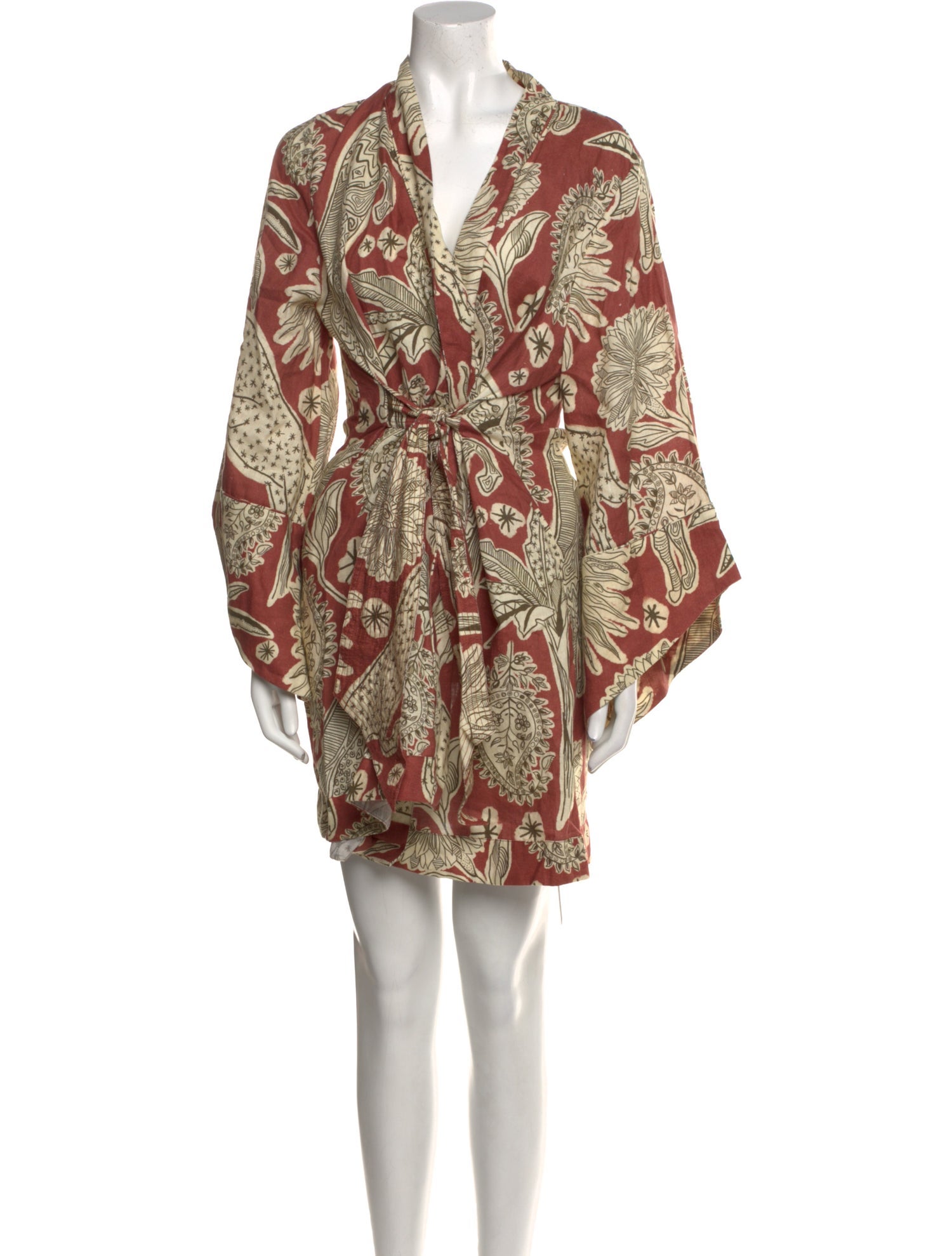 Johanna Ortiz Linen Mini Dress