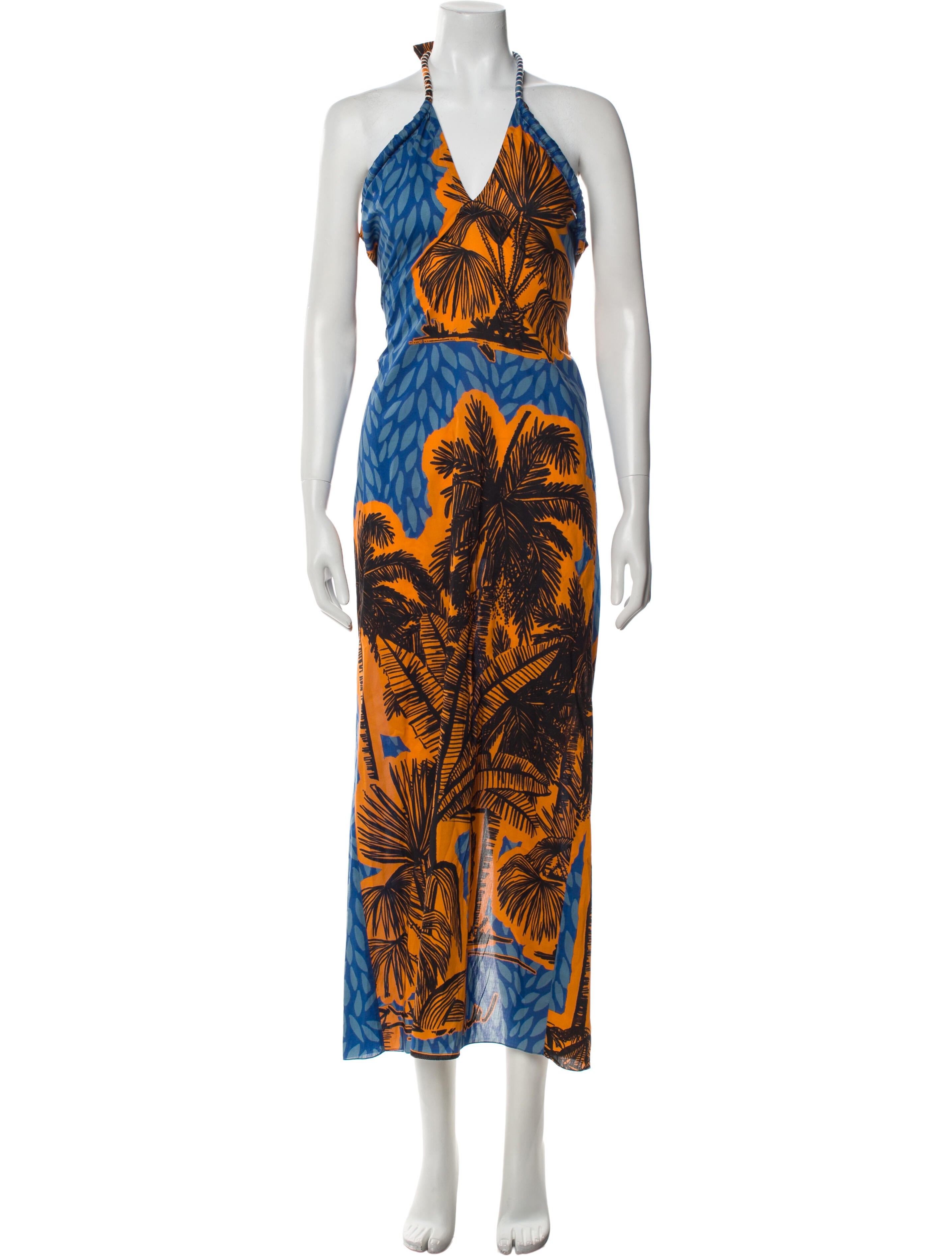 Johanna Ortiz Printed Long Dress
