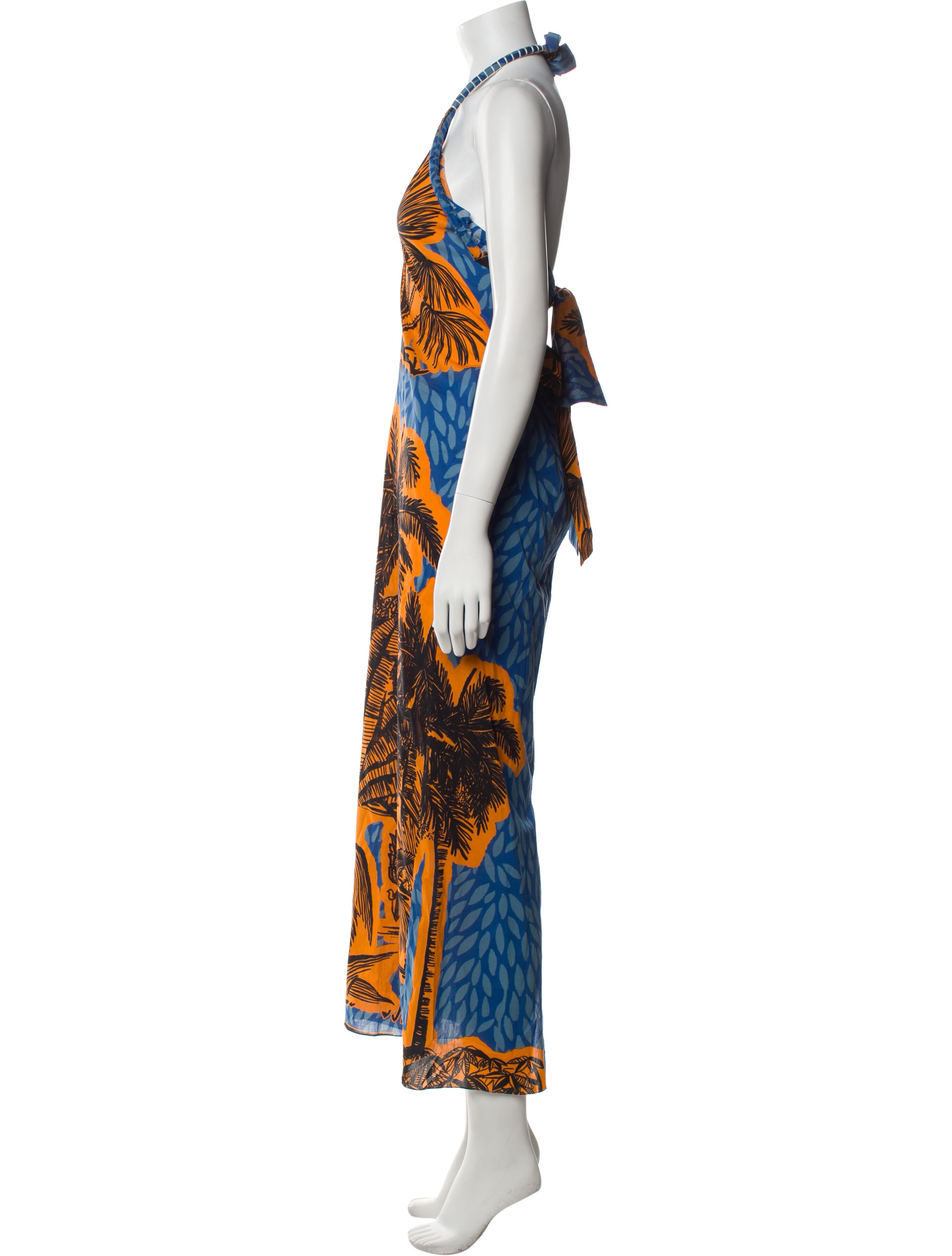 Johanna Ortiz Printed Long Dress
