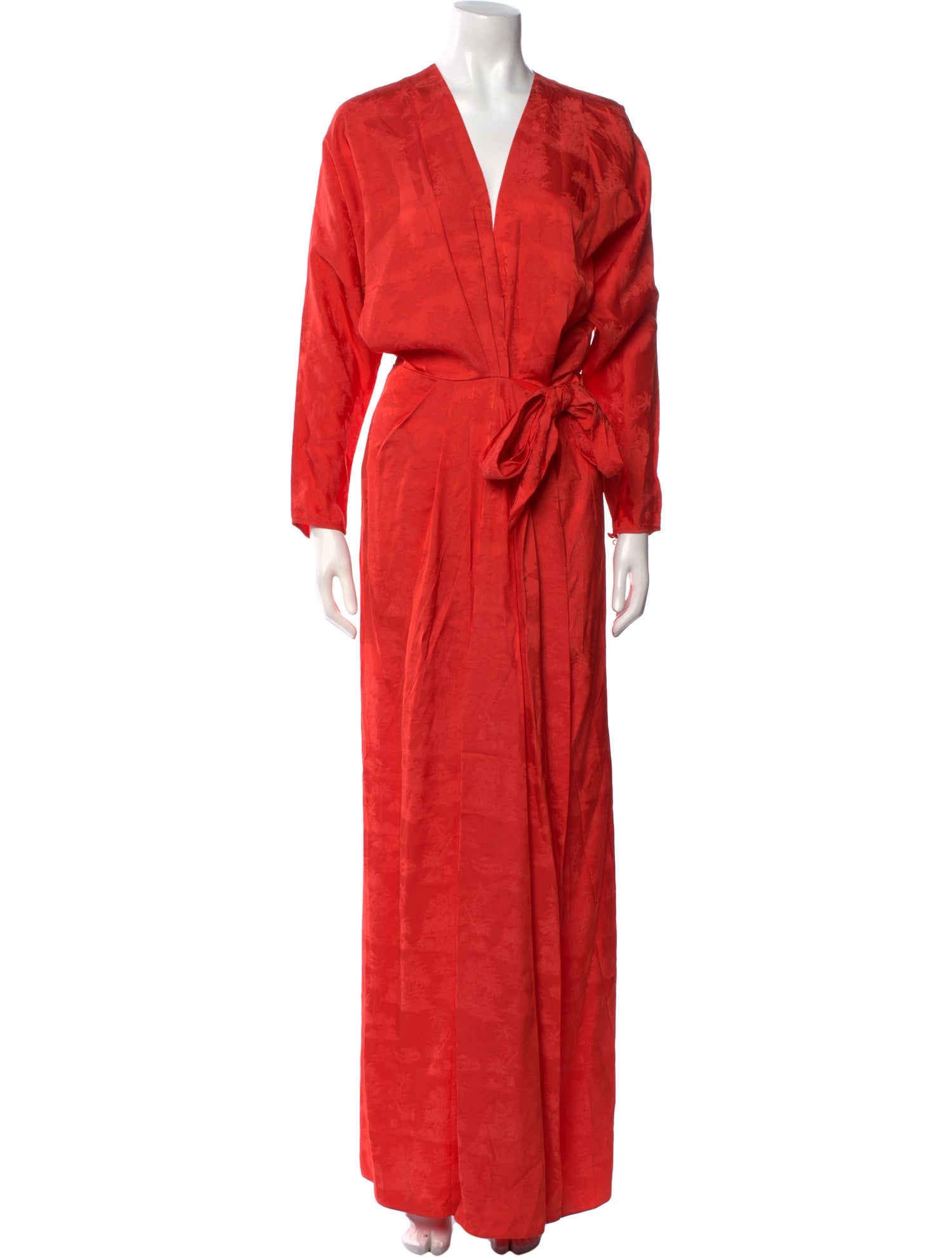 Johanna Ortiz V-Neck Long Dress