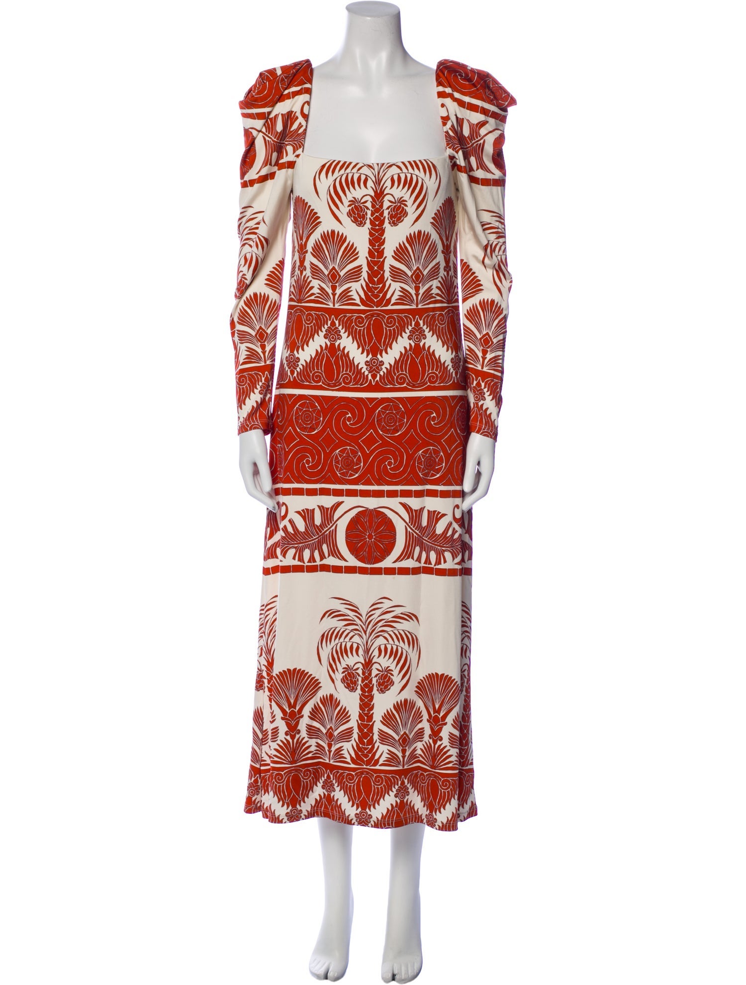 Johanna Ortiz Printed Long Dress