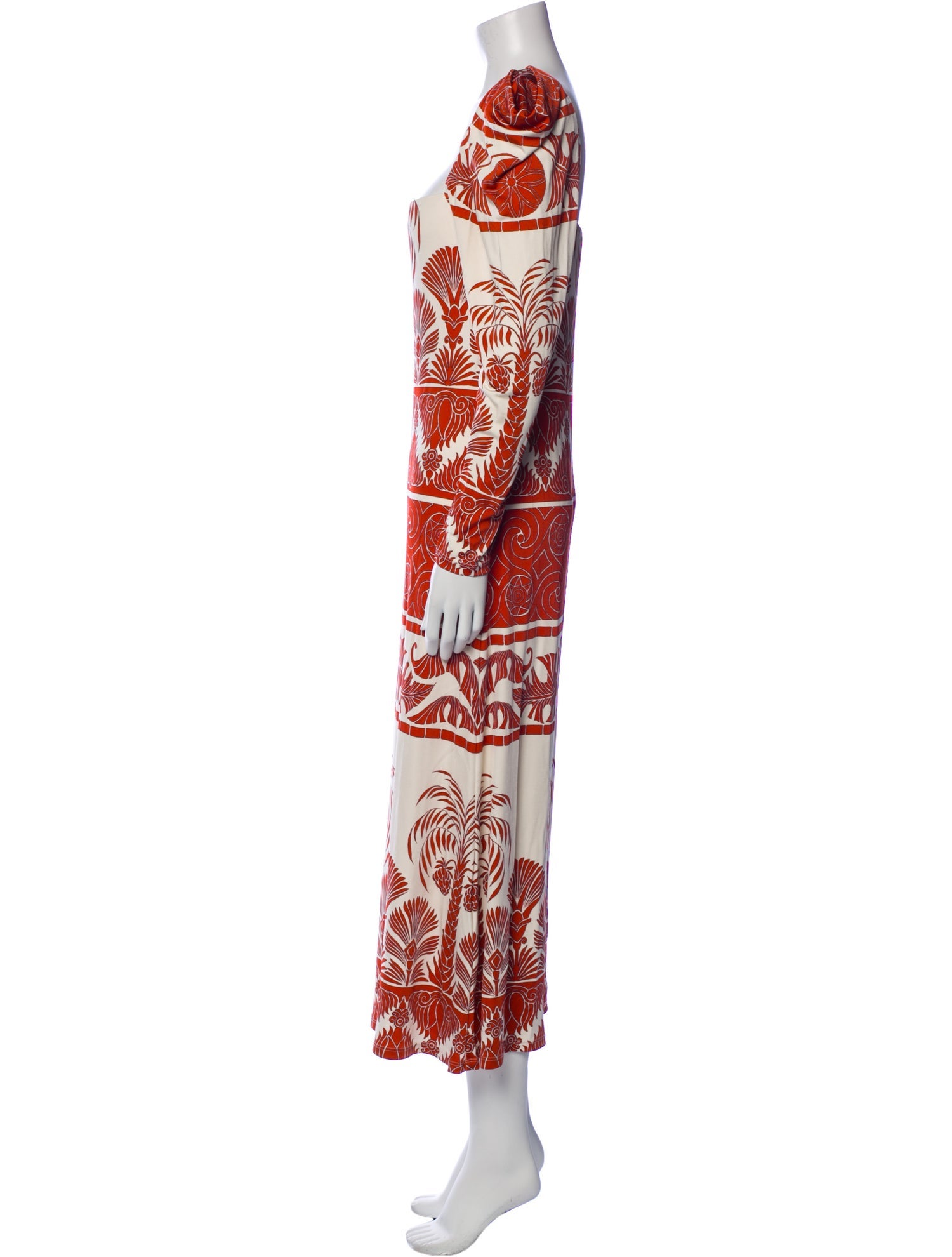 Johanna Ortiz Printed Long Dress