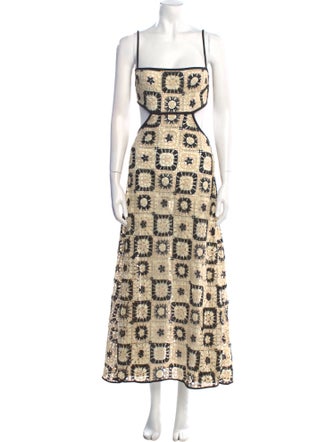 Johanna Ortiz Floral Print Long Dress