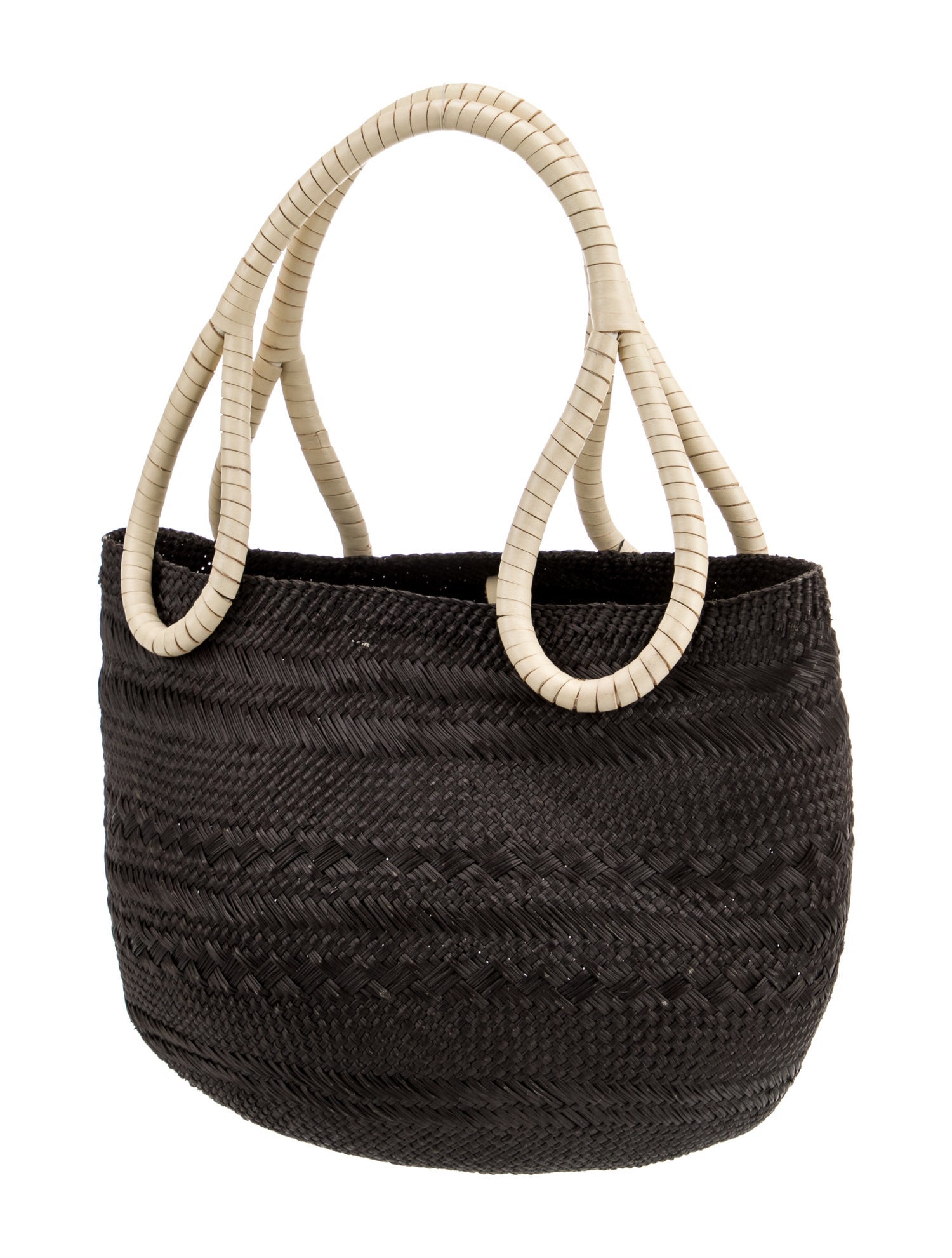Johanna Ortiz Straw Shoulder Bag